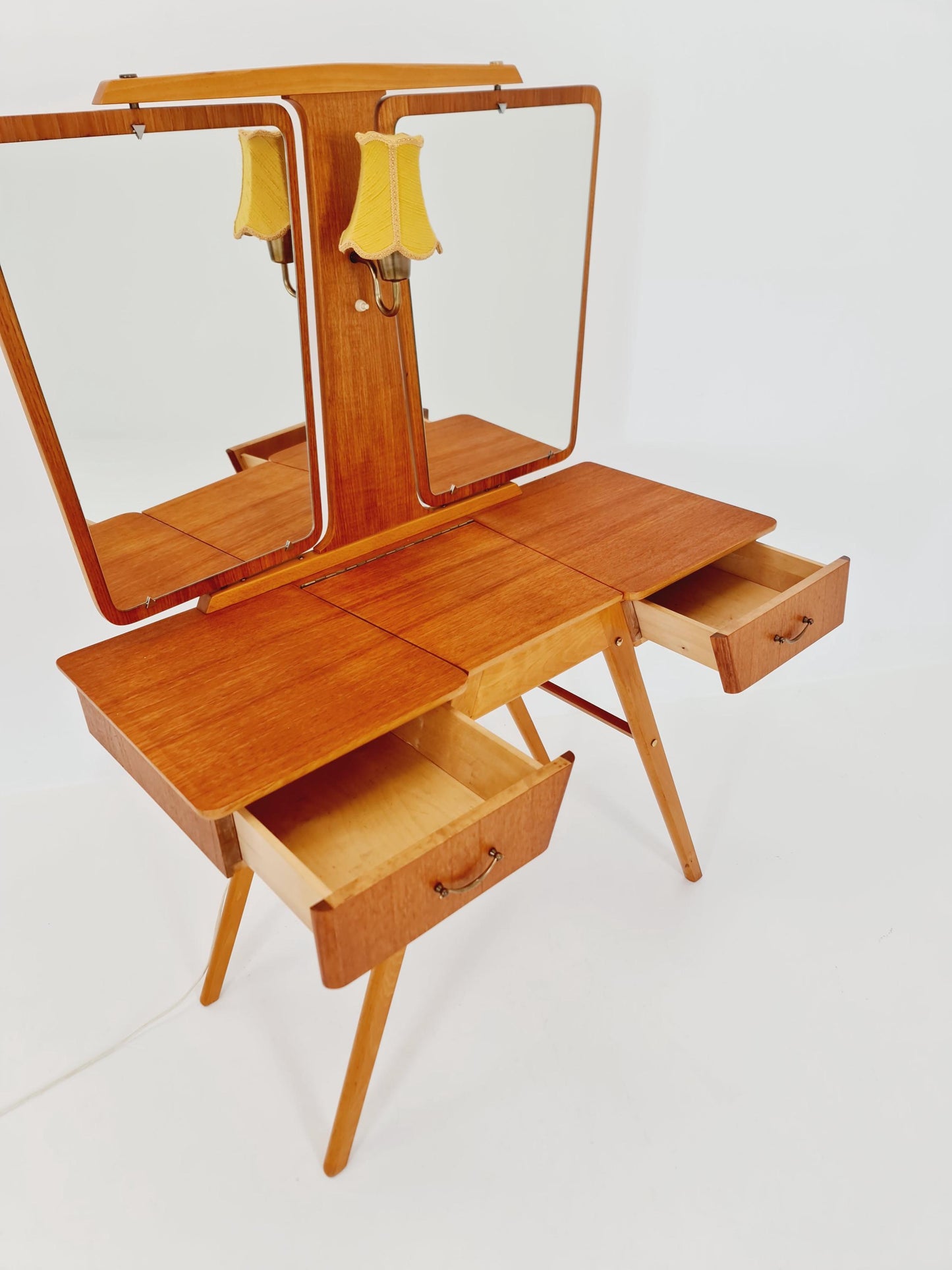 Mid Century Modern Danish Teak vanity table/ make up table by Svante Skogh, 1960s