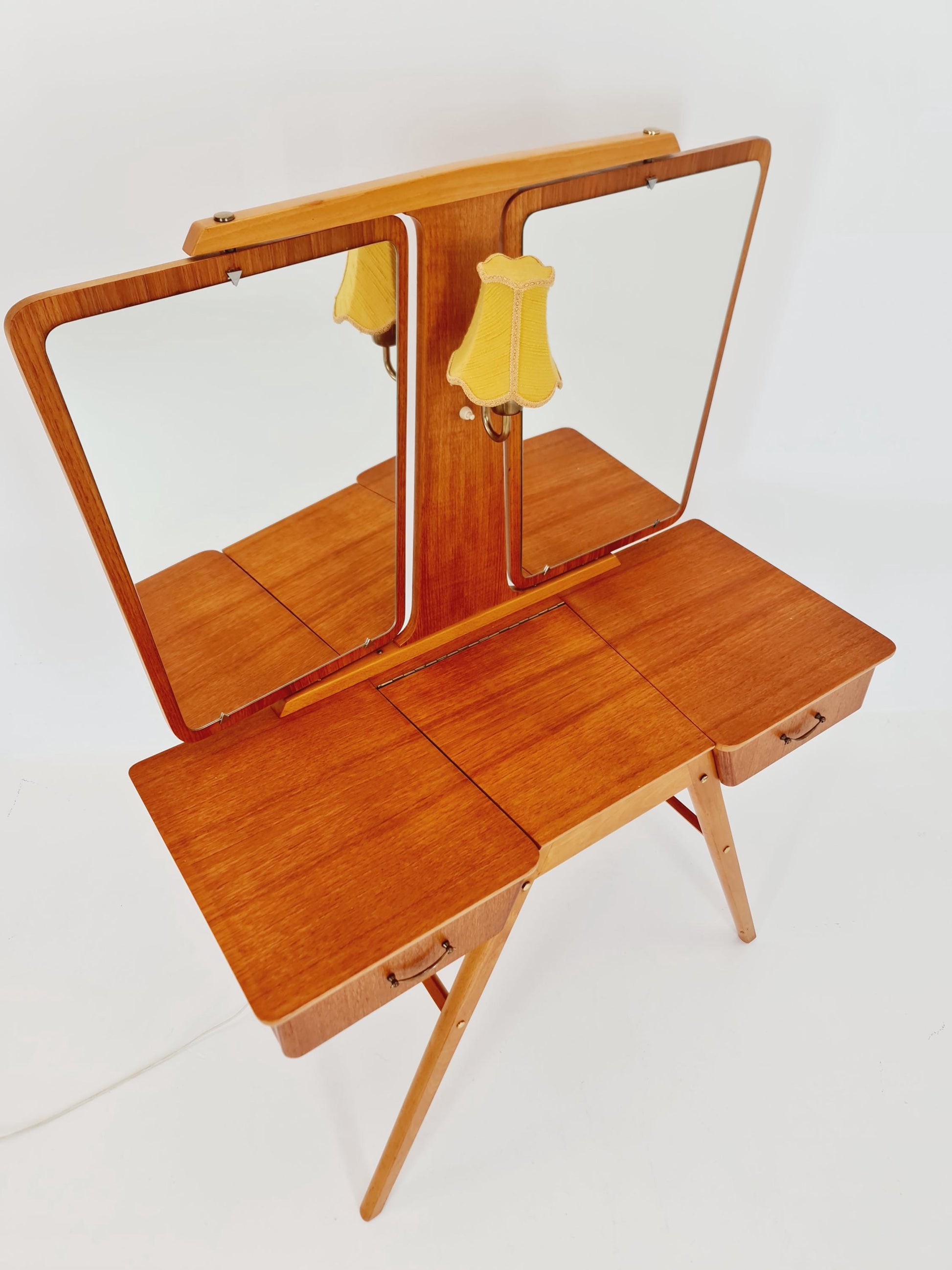 Mid Century Modern Danish Teak vanity table/ make up table by Svante Skogh, 1960s