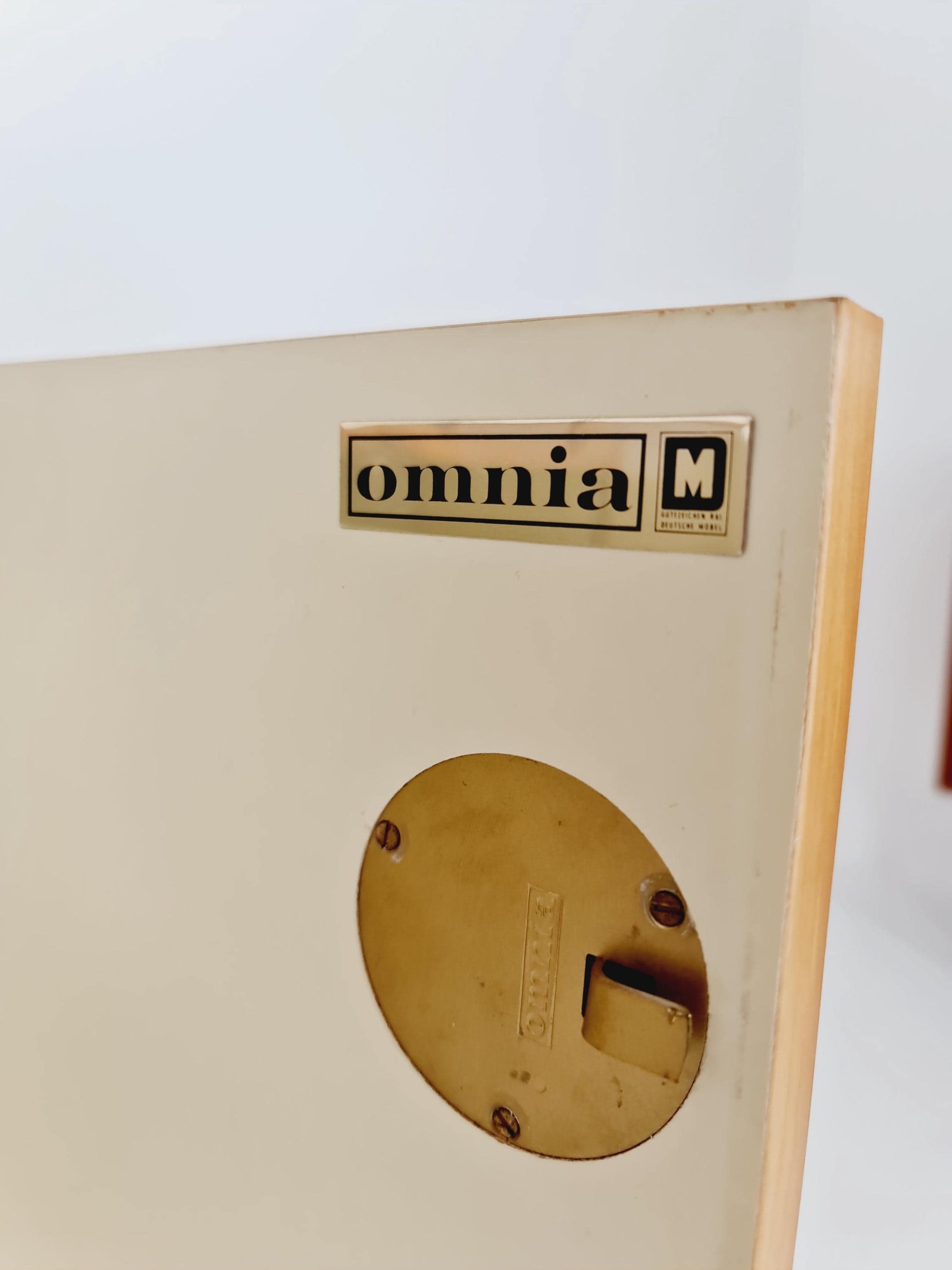Mid century Ash wall shelving unit by Hilker for Omnia, Germany, 1960s