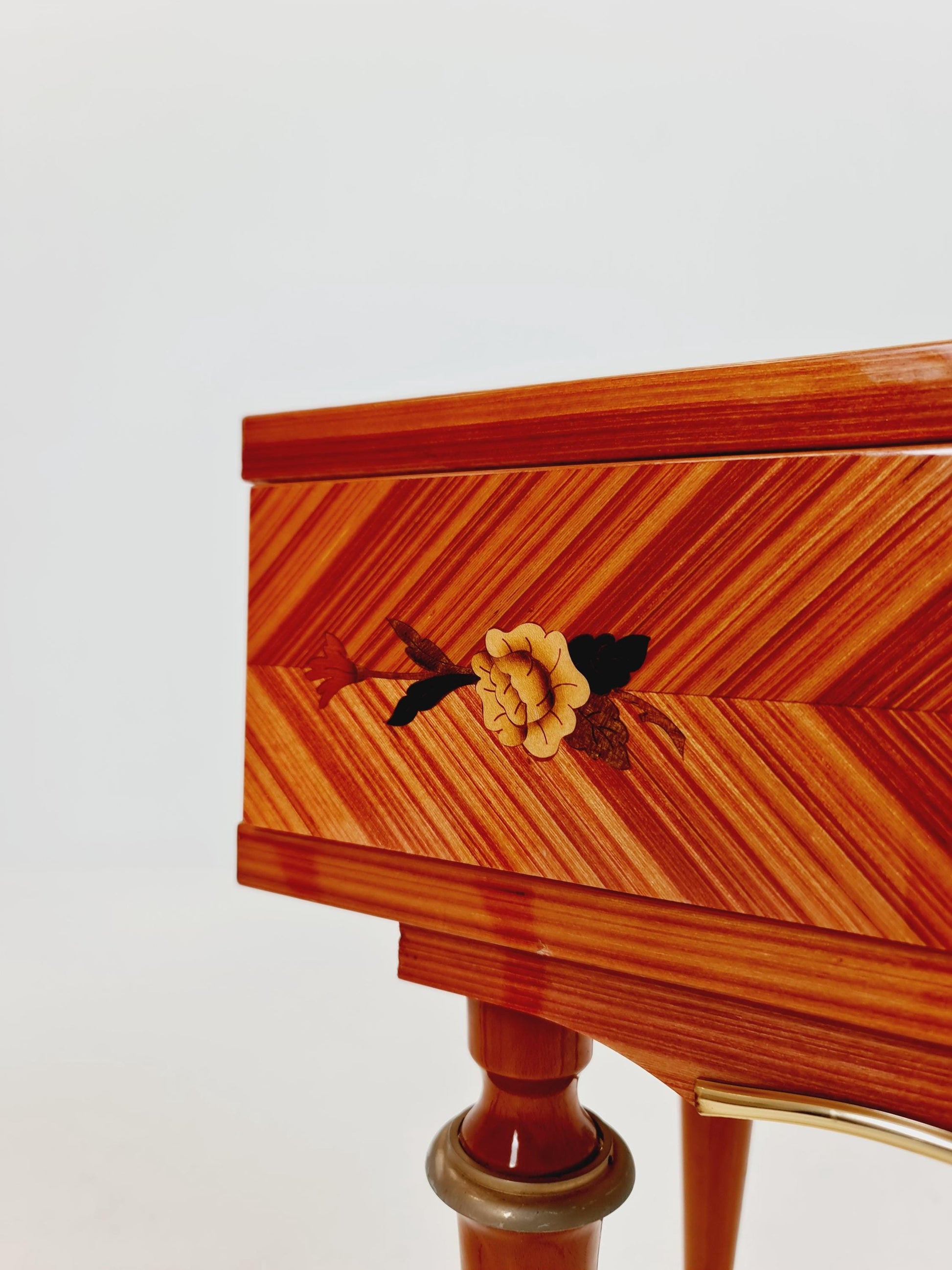 Rare Mid century French side tables/ Bedside tables/ Nightstands, ,1950s, set of 2