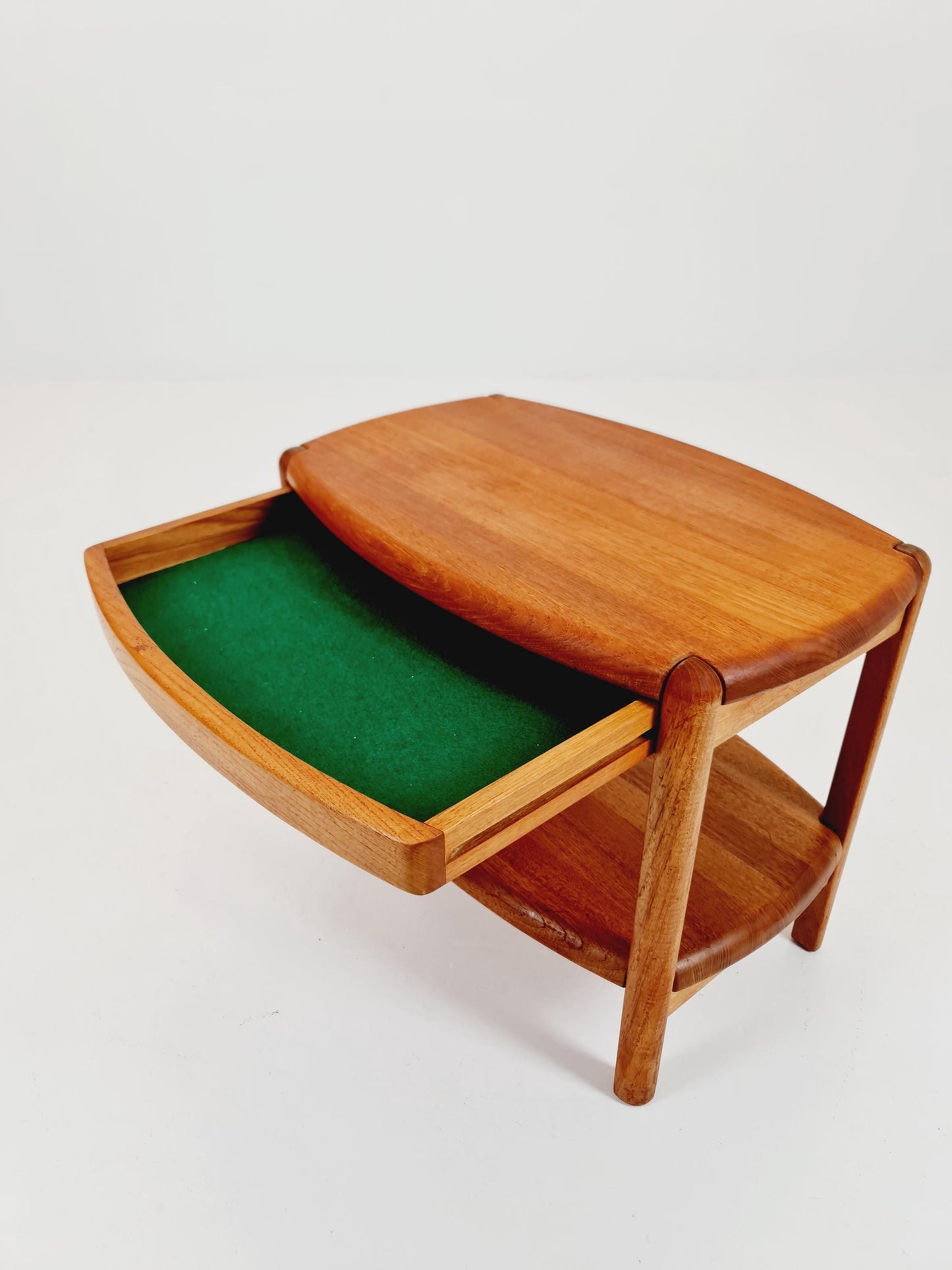 Vintage mid century danish sidetable in solid teak/nightstand By Saling , 1960s