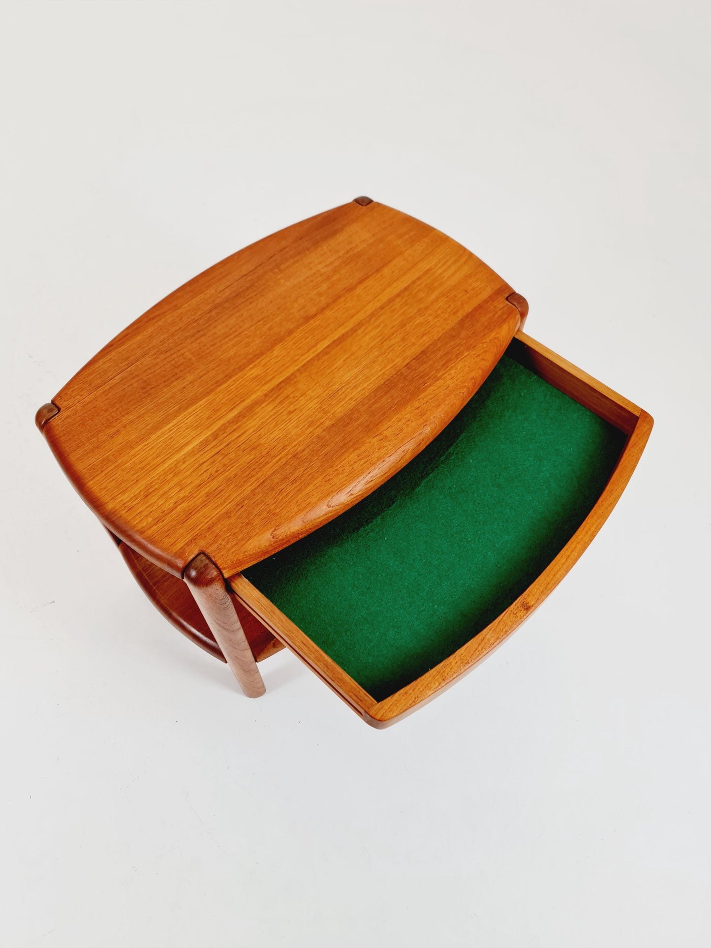 Vintage mid century danish sidetable in solid teak/nightstand By Saling , 1960s