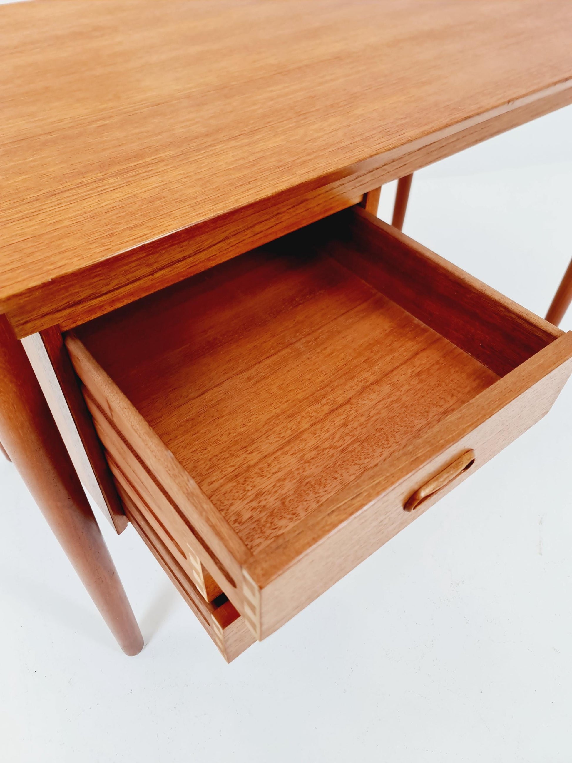 Mid century Danish teak desk By Sigh & sons, 1960s