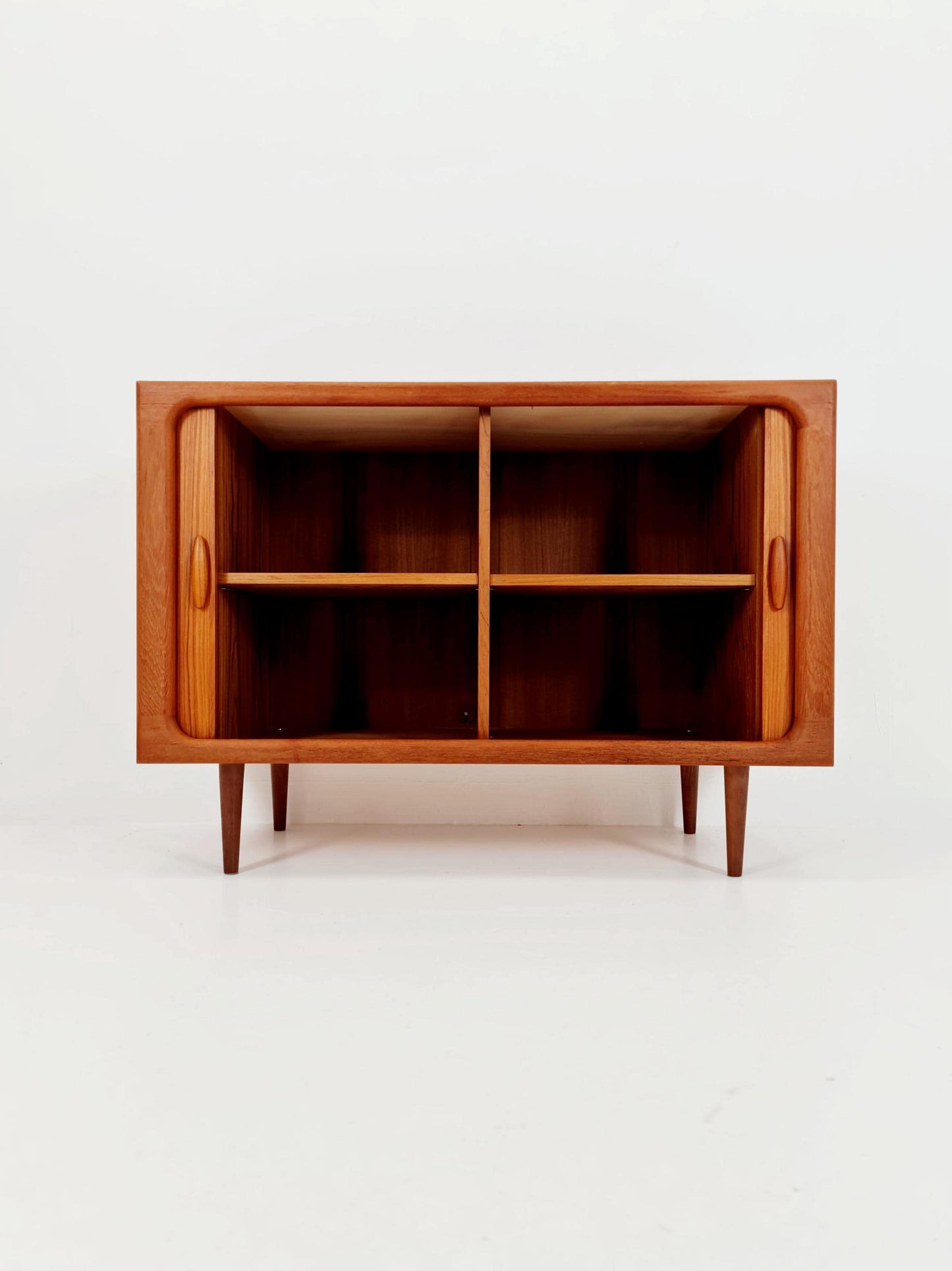 Mid century Solid Danish teak hallway cabinet, Record cabinet By Dyrlund 1960s