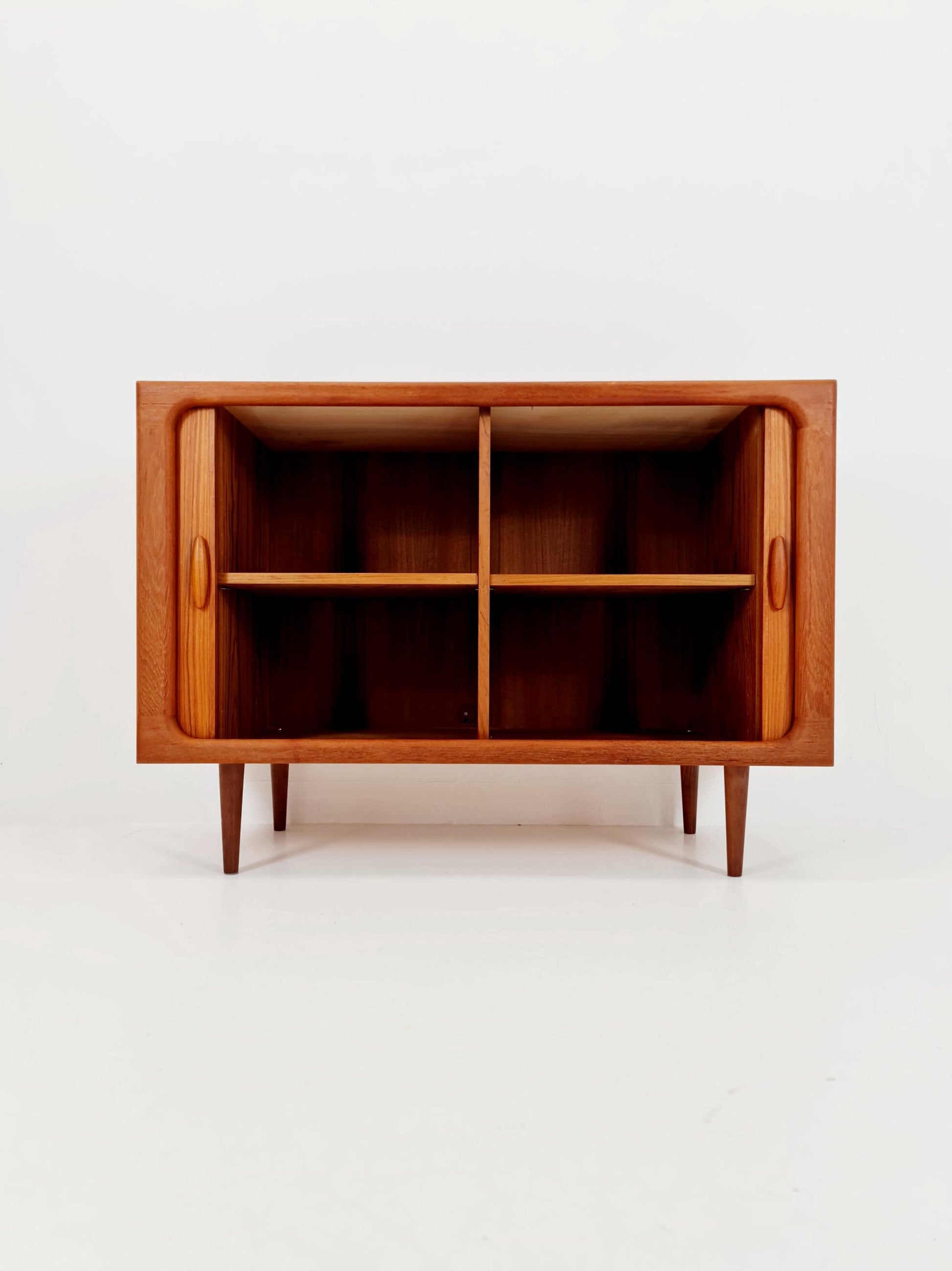 Mid century Solid Danish teak hallway cabinet, Record cabinet By Dyrlund 1960s