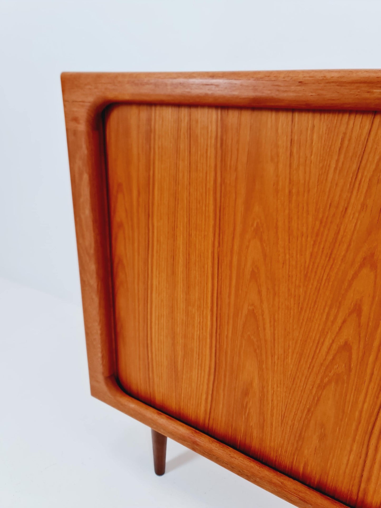 Mid century Solid Danish teak hallway cabinet, Record cabinet By Dyrlund 1960s