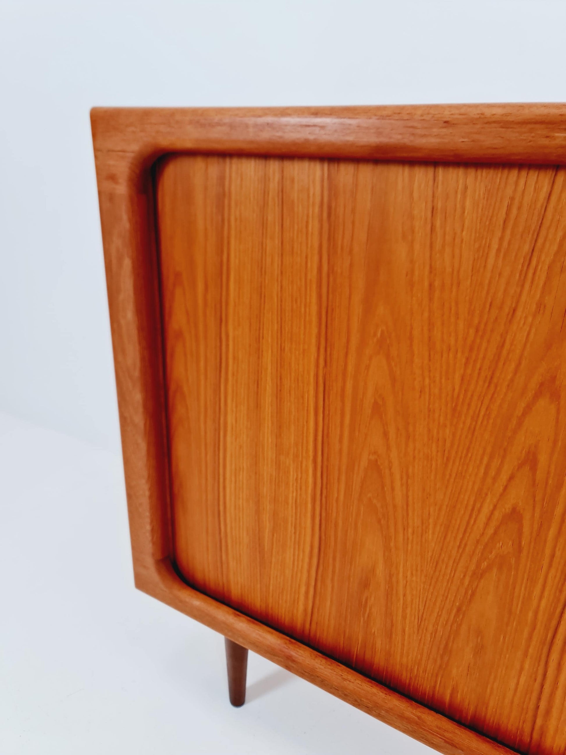 Mid century Solid Danish teak hallway cabinet, Record cabinet By Dyrlund 1960s