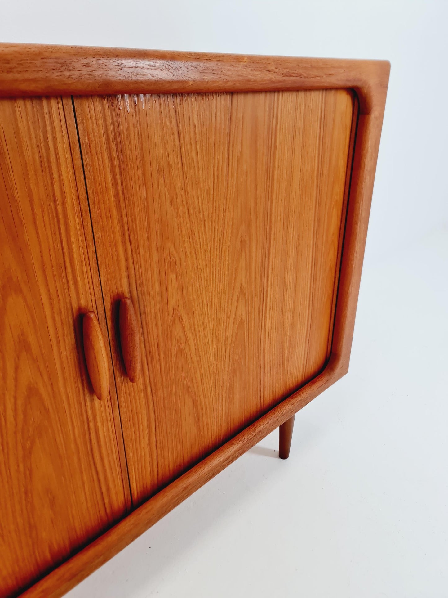 Mid century Solid Danish teak hallway cabinet, Record cabinet By Dyrlund 1960s