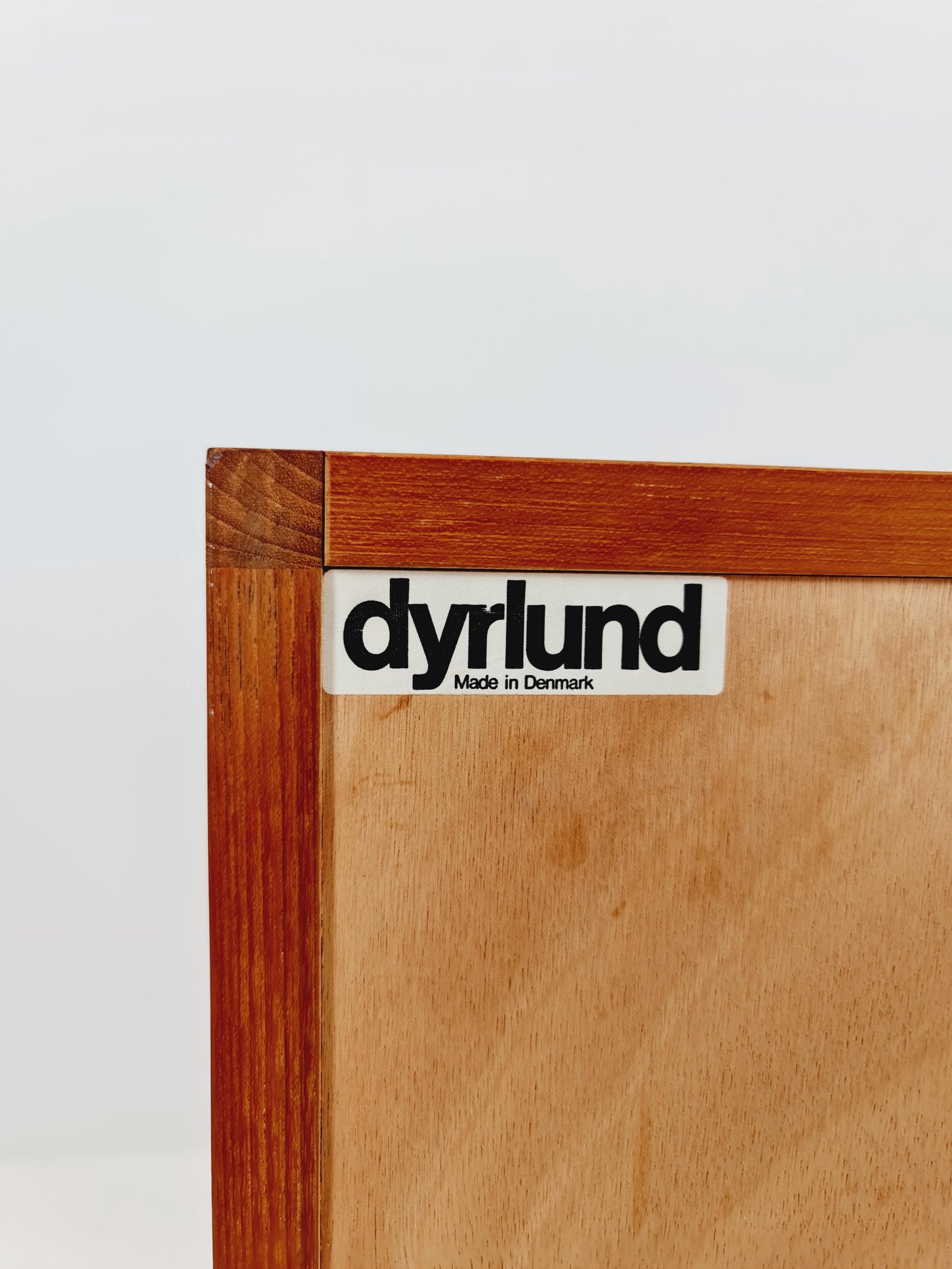 Mid century Solid Danish teak hallway cabinet, Record cabinet By Dyrlund 1960s
