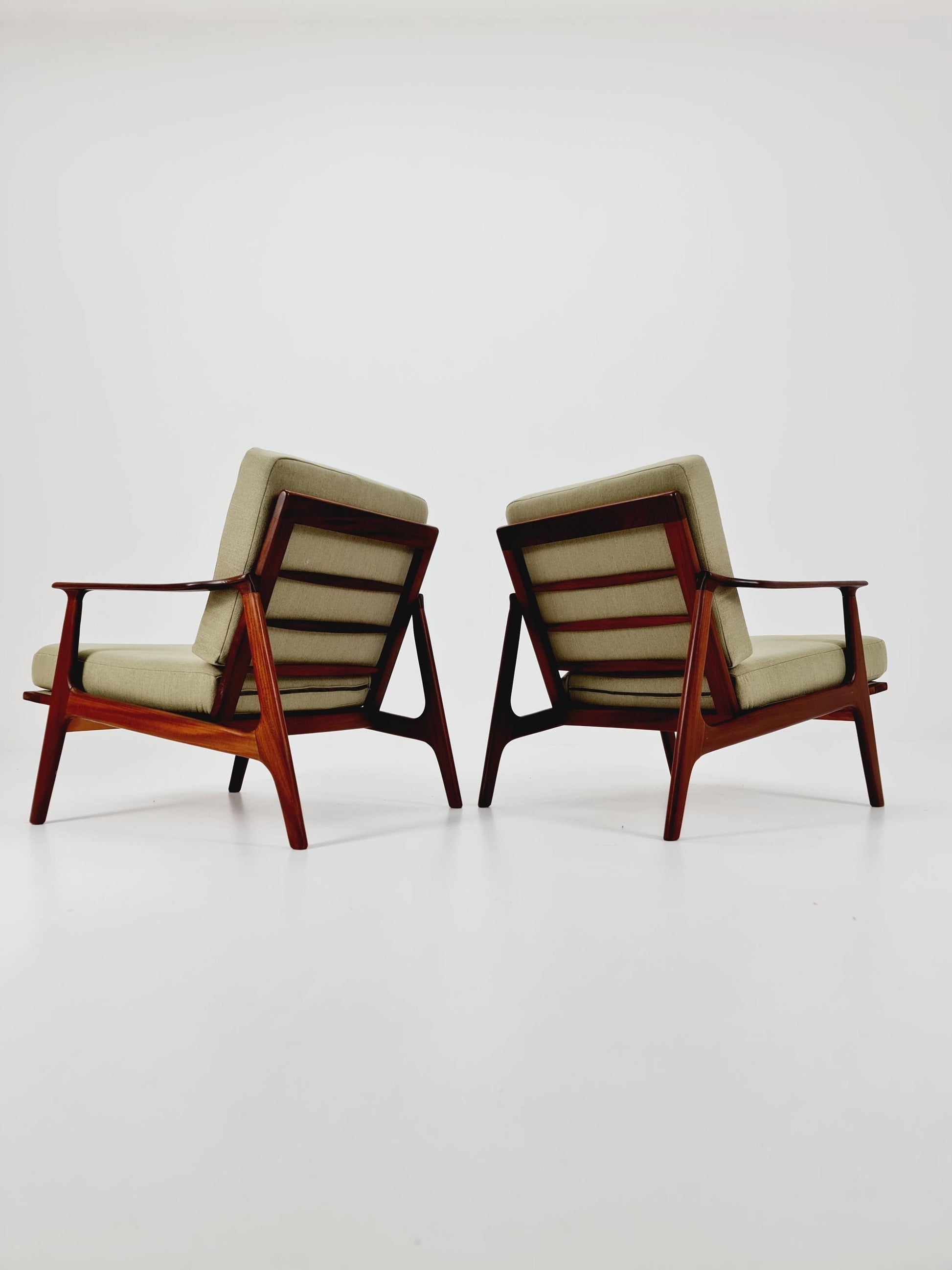 Mid century Danish easy lounge chairs , 1960s, Set of 2
