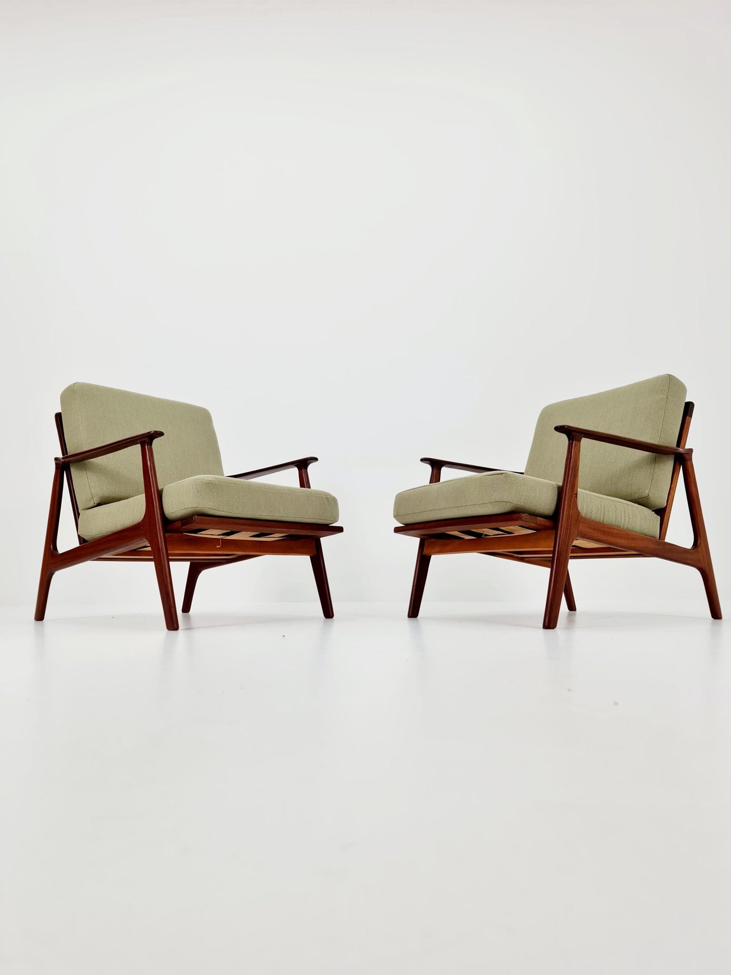 Mid century Danish easy lounge chairs , 1960s, Set of 2