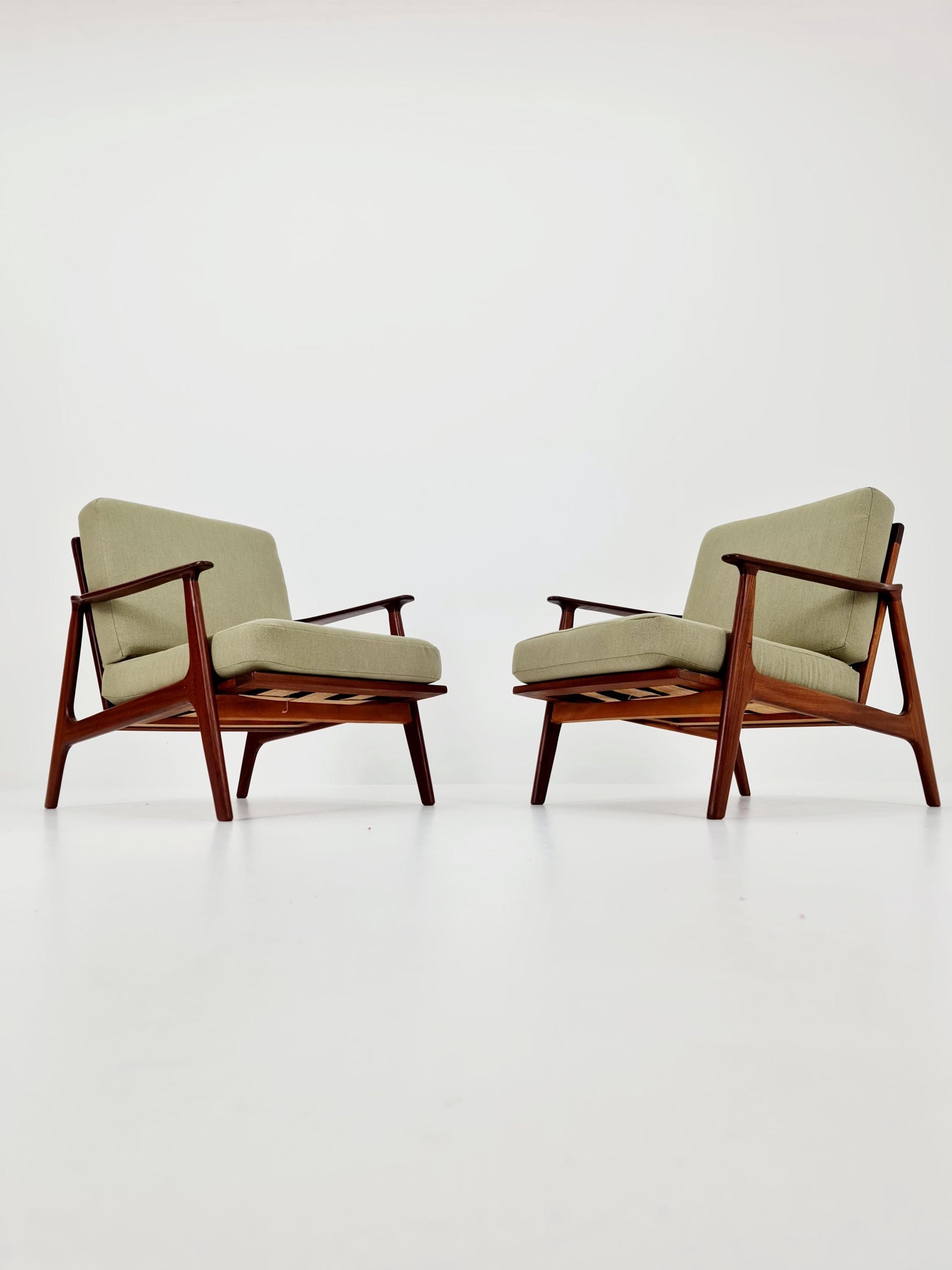 Mid century Danish easy lounge chairs , 1960s, Set of 2