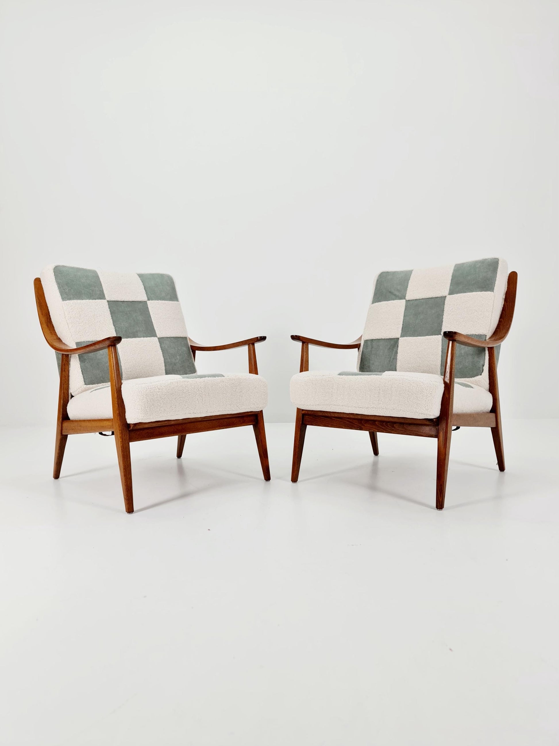 Rare Midcentury German Set of club lounge chair By Knoll , 1950s