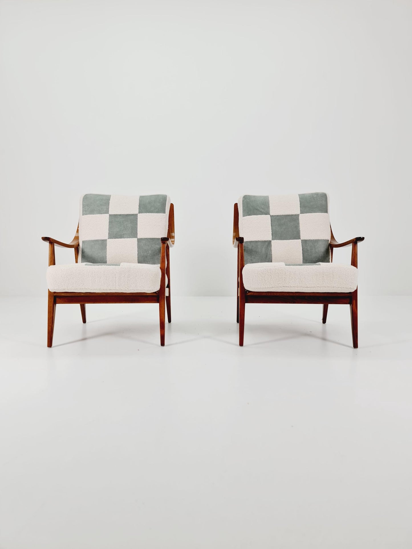 Rare Midcentury German Set of club lounge chair By Knoll , 1950s