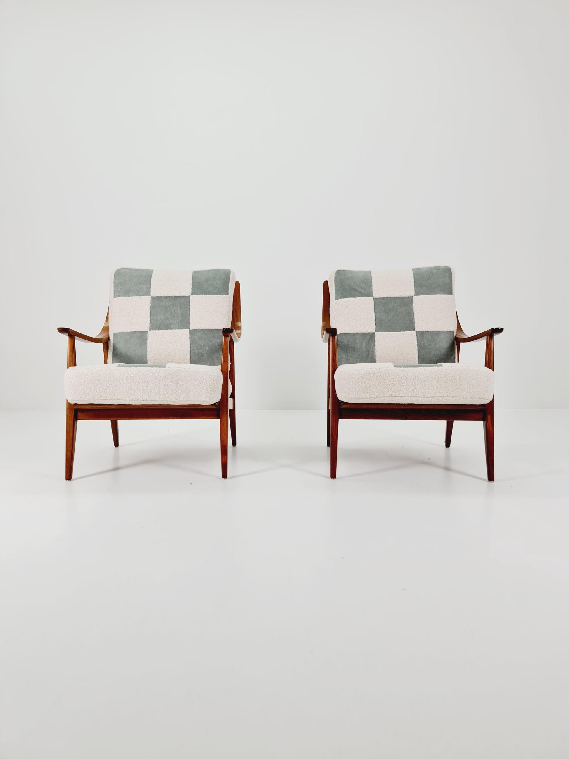 Rare Midcentury German Set of club lounge chair By Knoll , 1950s