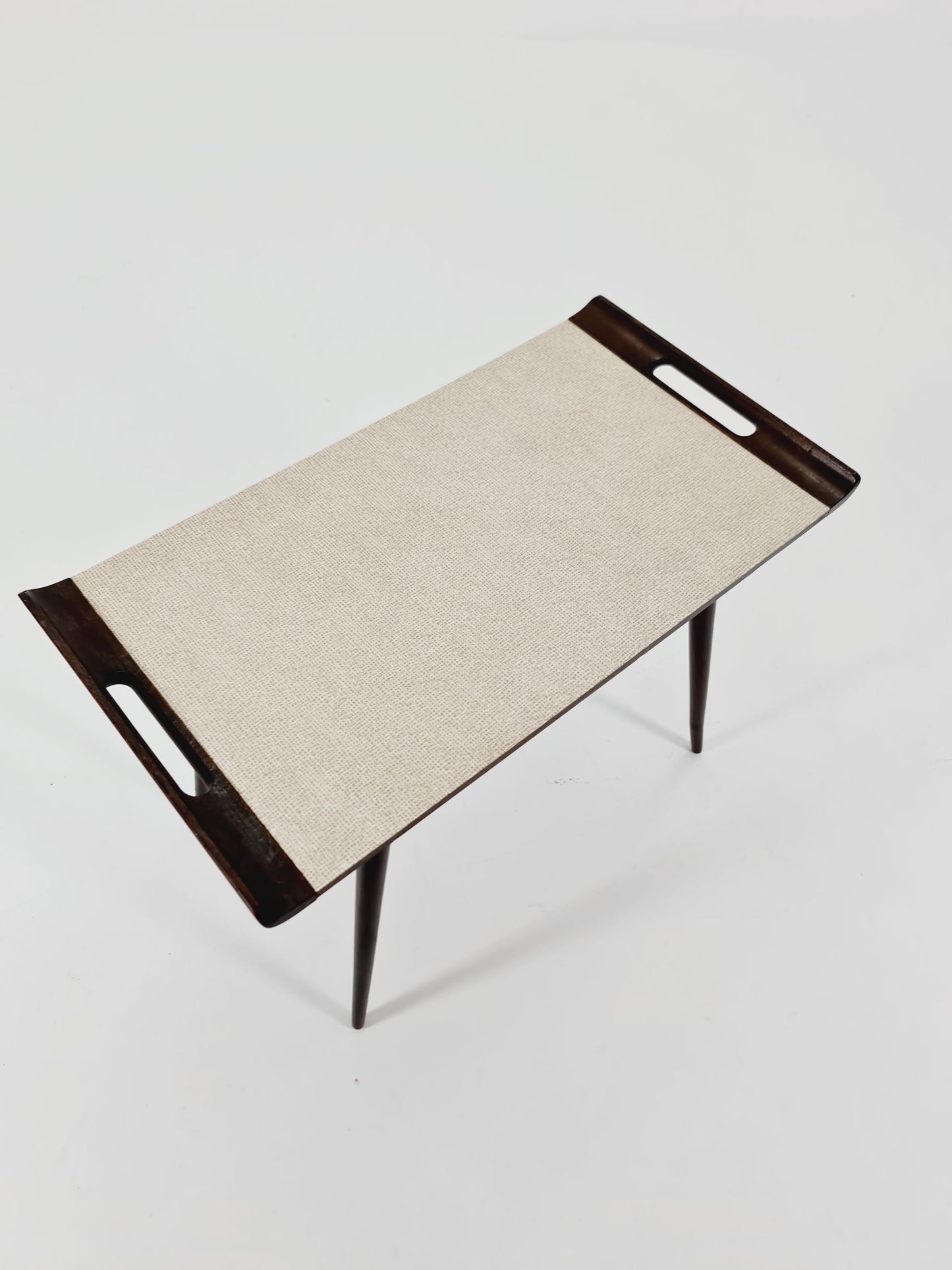 Mid century walnut Side table West Germany 1970s