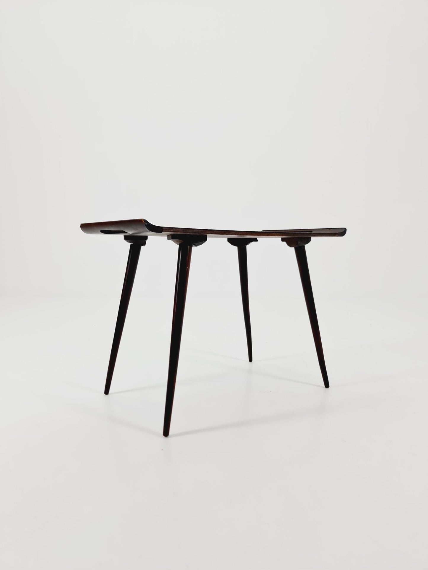 Mid century walnut Side table West Germany 1970s