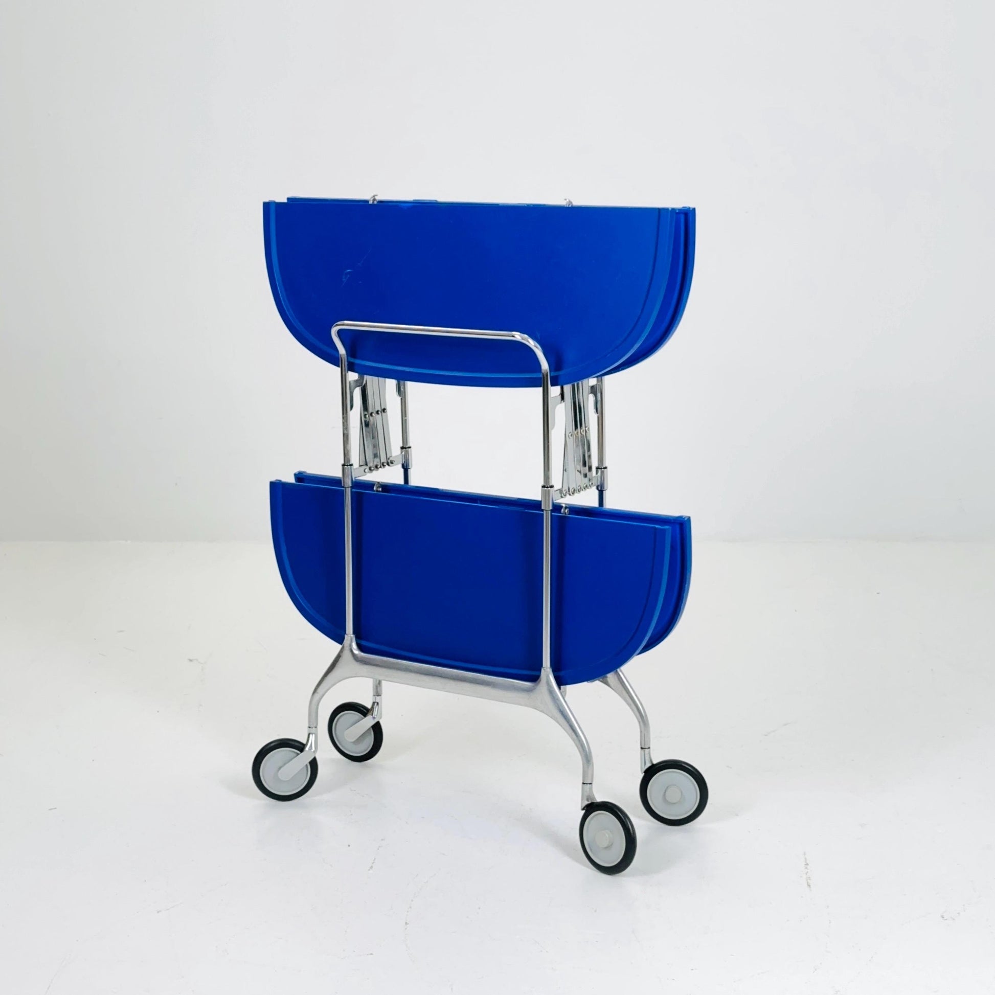 Orginal Navy Blue Gastone Dolly Trolley bar cart by Antonio Citterio and Oliver Low for Kartell Italy