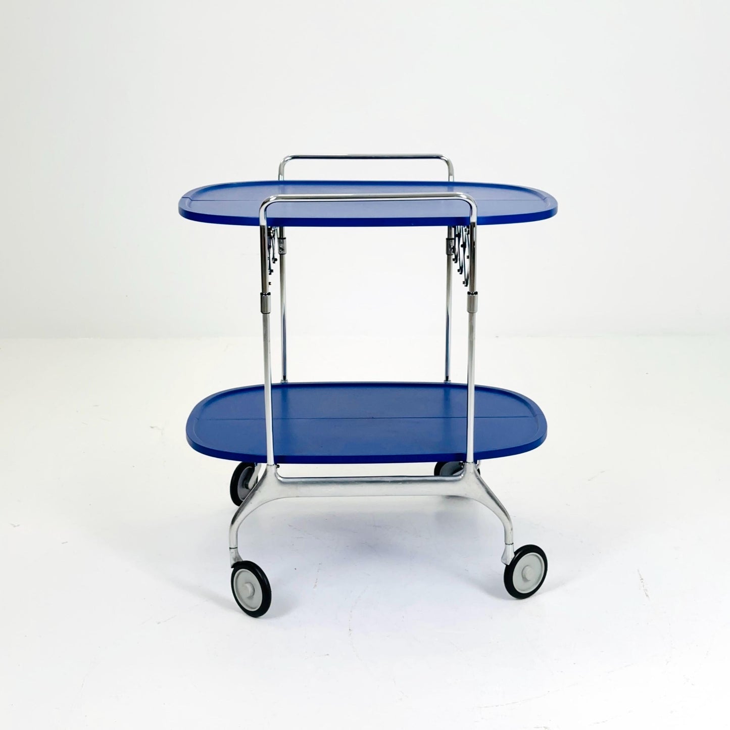 Orginal Navy Blue Gastone Dolly Trolley bar cart by Antonio Citterio and Oliver Low for Kartell Italy