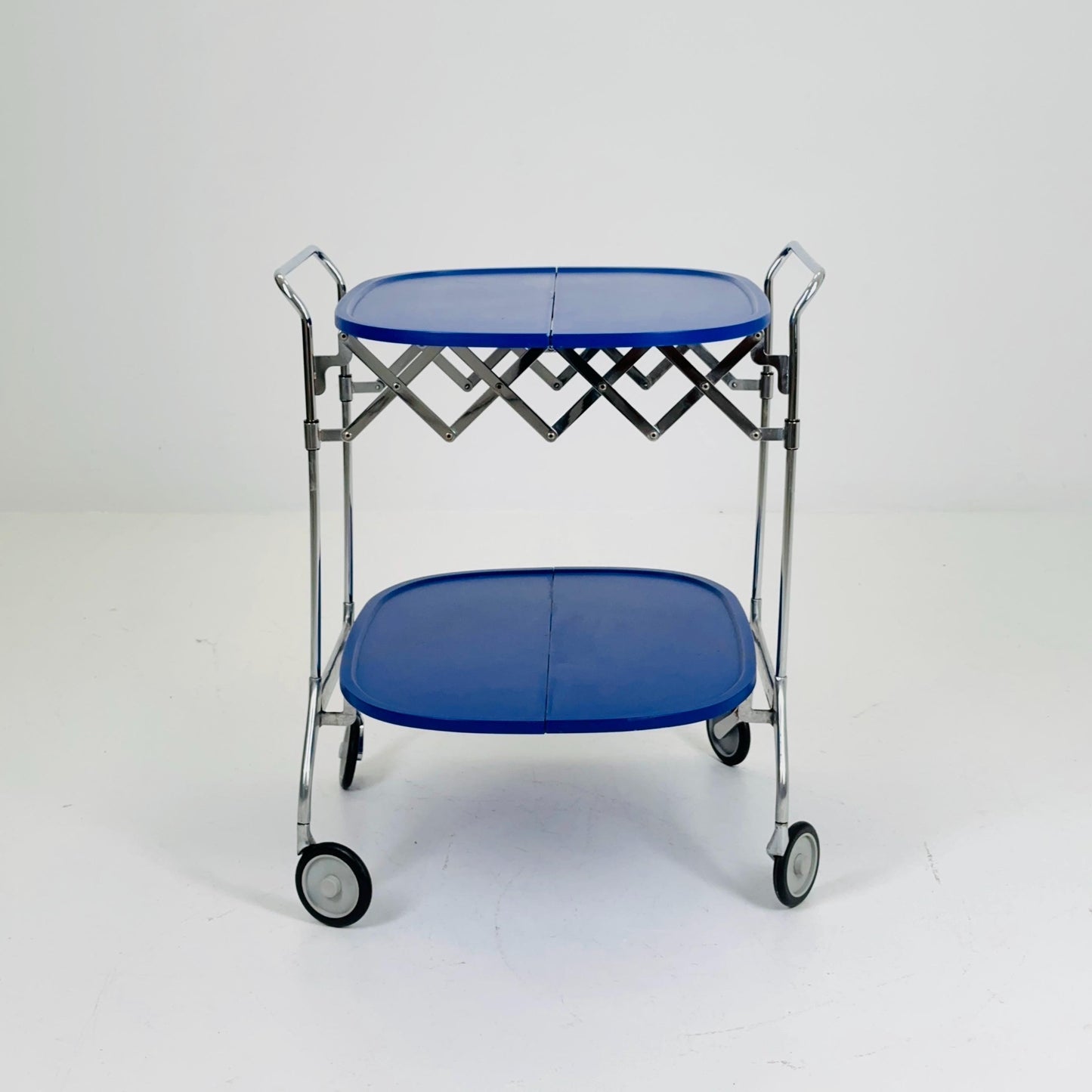 Orginal Navy Blue Gastone Dolly Trolley bar cart by Antonio Citterio and Oliver Low for Kartell Italy