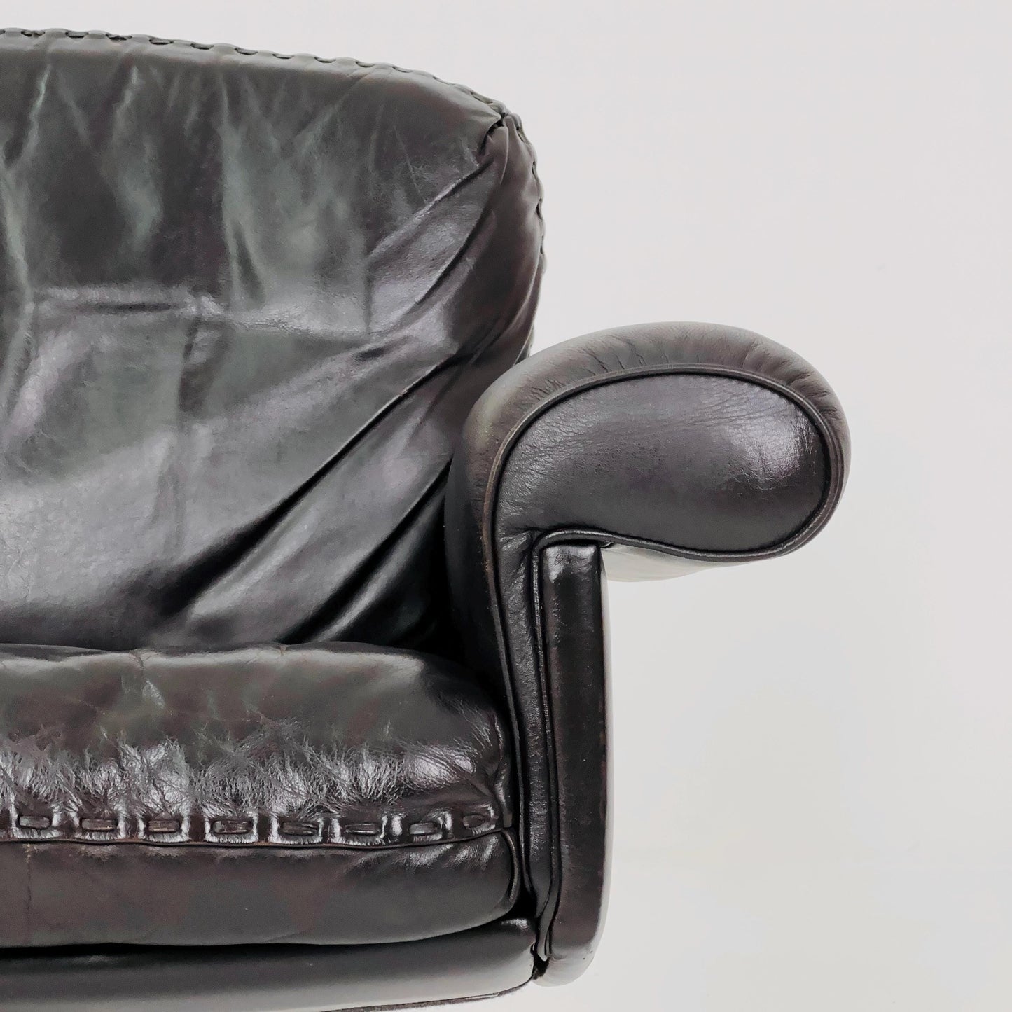 Mid Century De Sede "DS-31" armchair in chocolate brown, Switzerland 1970s
