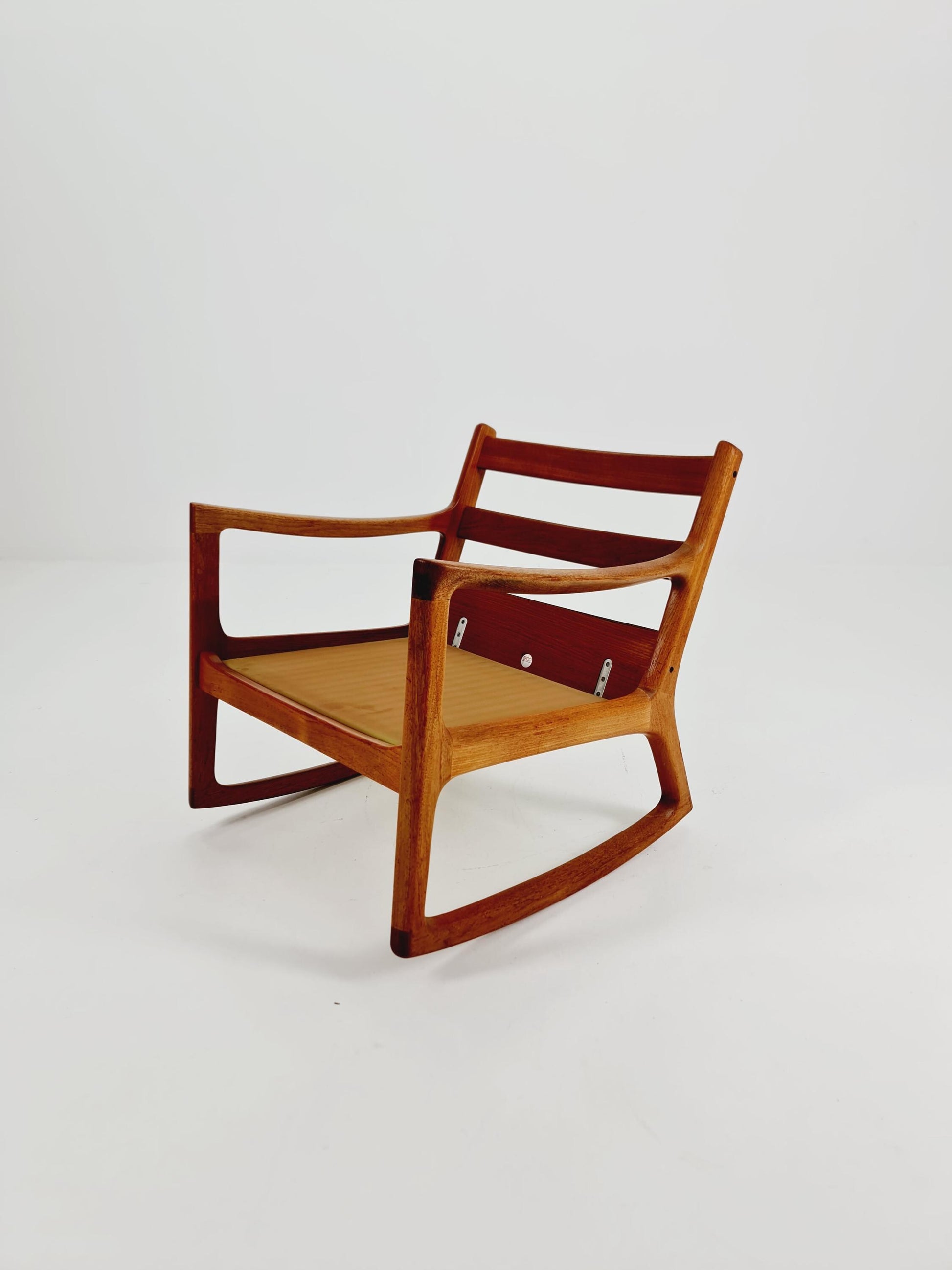 Mid-century Rare Danish teak Rocking chair/ Easy chair by Ole Wanscher for Cado 1960s