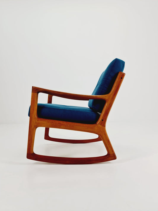Mid-century Rare Danish teak Rocking chair/ Easy chair by Ole Wanscher for Cado 1960s