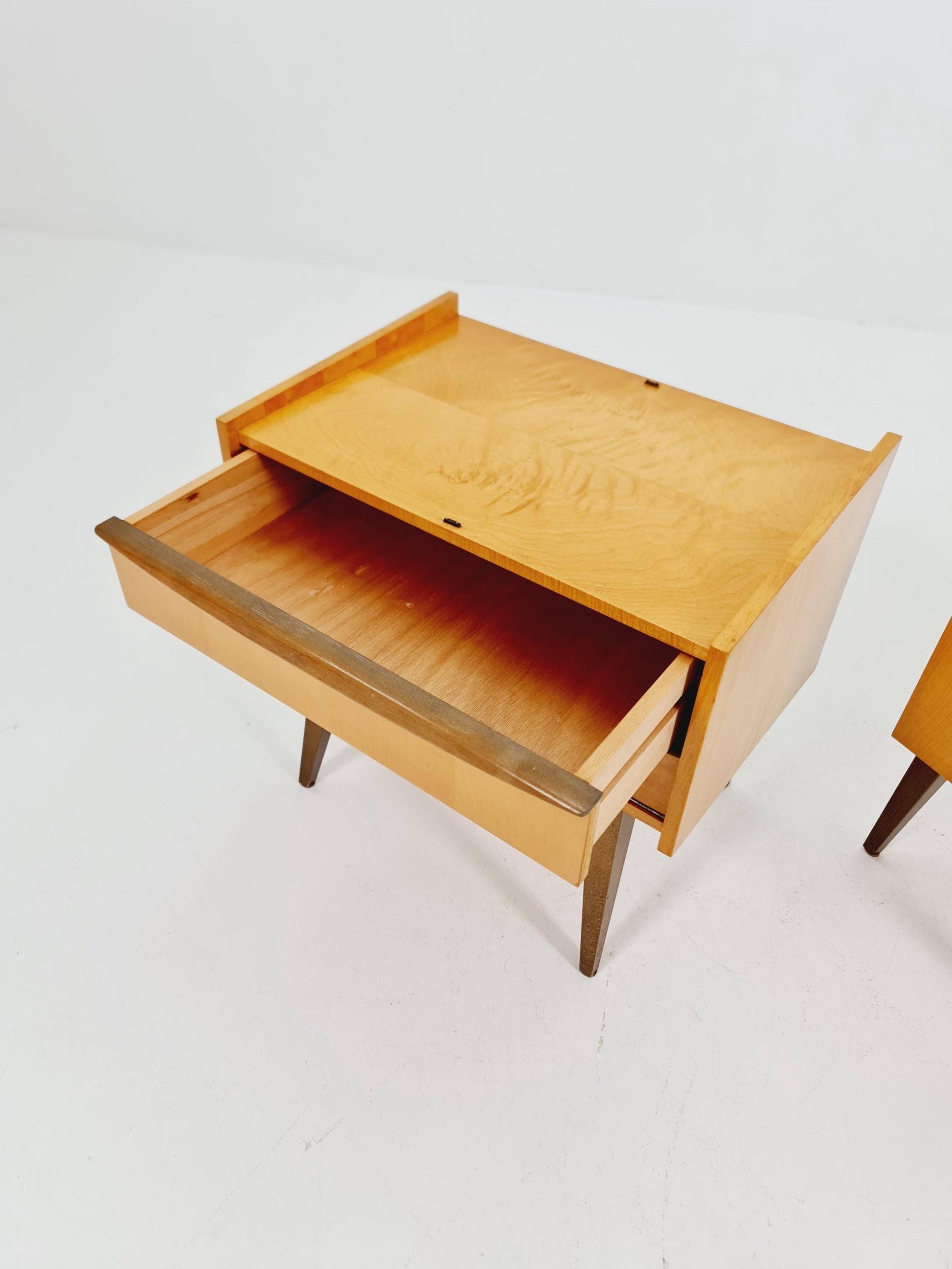 German Mid century nightstands/ bedside tables BY WK Möbel , 1960s Set of 2