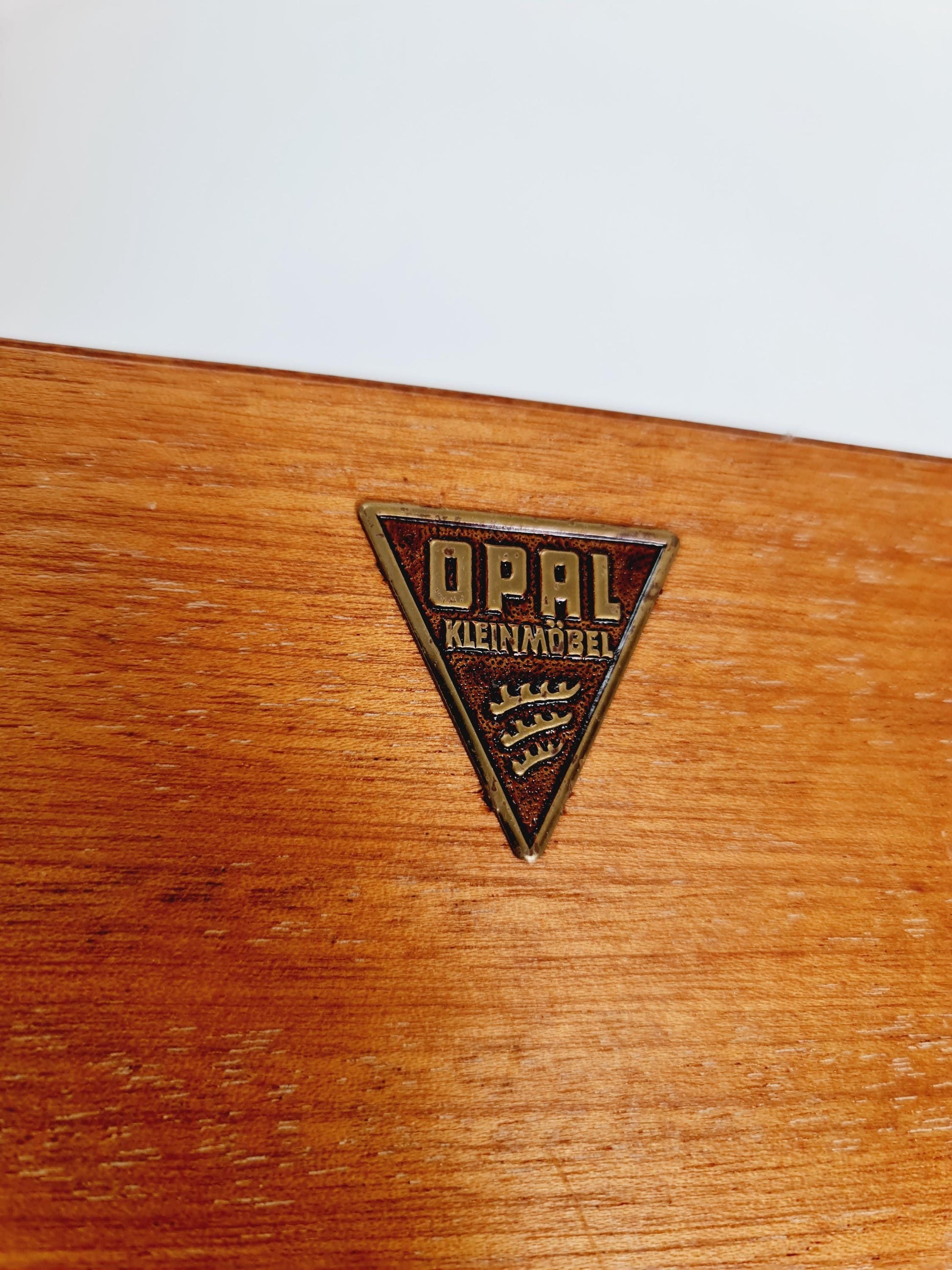 Midcentury Teak Vintage Side table/ Bedside table/ Night stand with News Paper shelf straight from the sixties By Opal