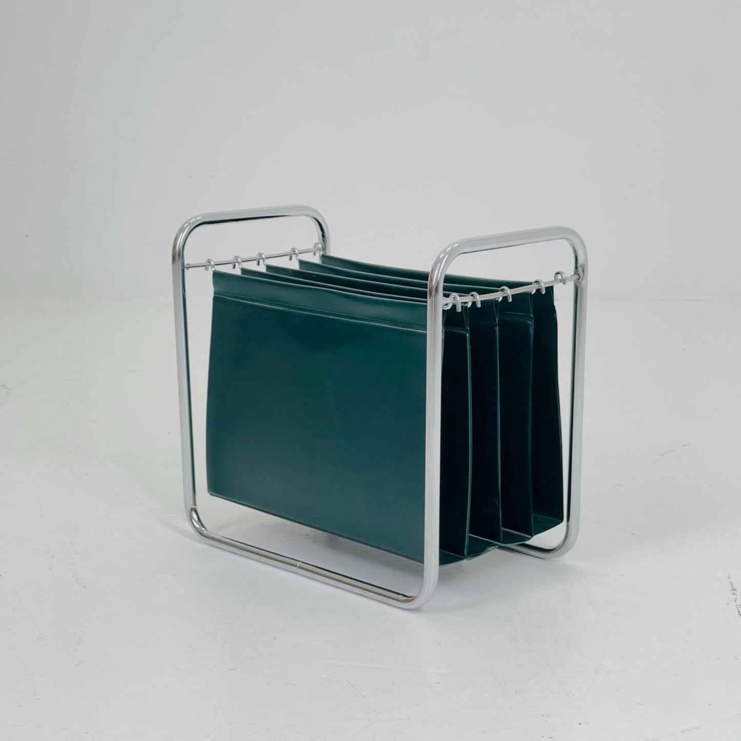 Mid-Century bauhaus Minimalist stand Magazine Rack, 1960s