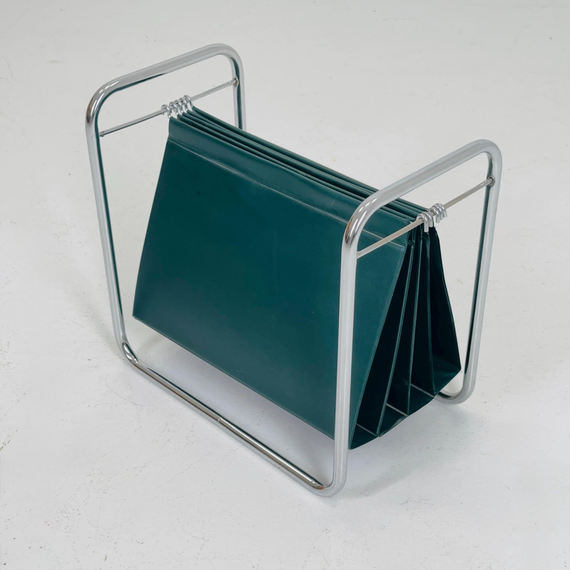 Mid-Century bauhaus Minimalist stand Magazine Rack, 1960s