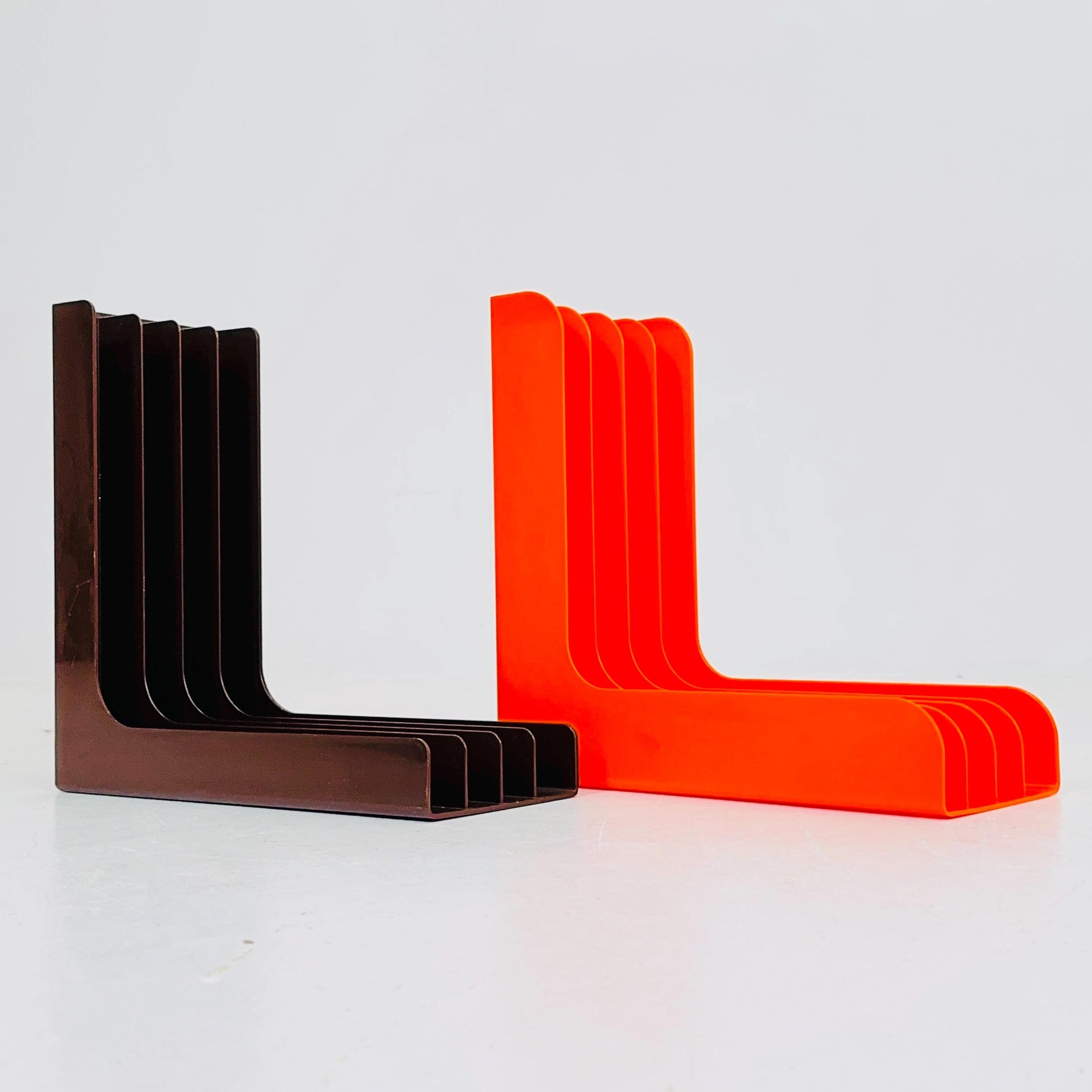 Set of 2 Spaceage Vintage LP rack by Gustavsberg Sven-Eric Juhlin 1970s