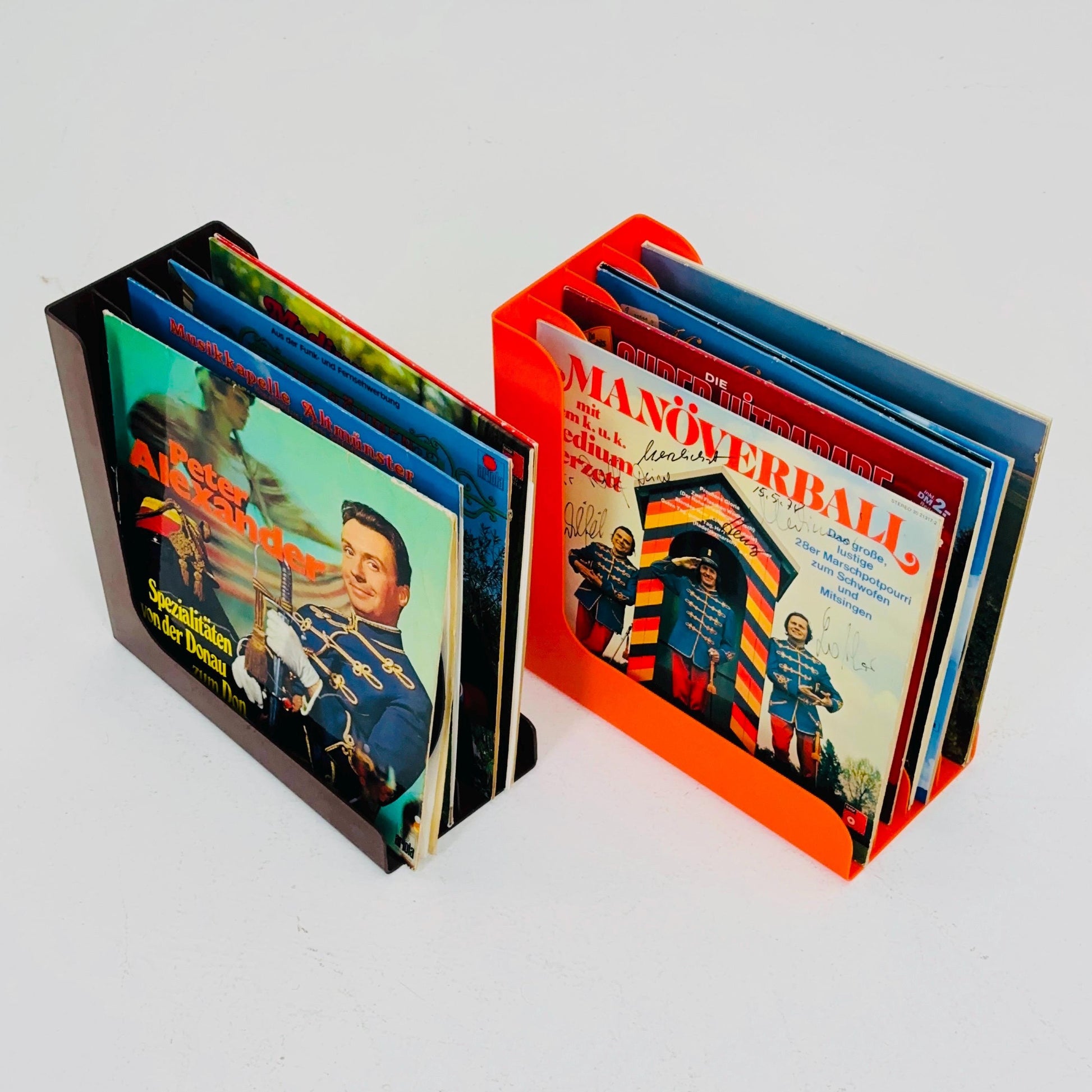 Set of 2 Spaceage Vintage LP rack by Gustavsberg Sven-Eric Juhlin 1970s