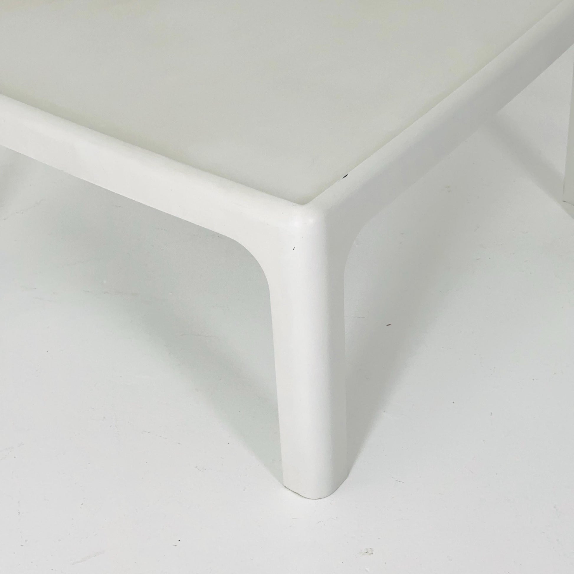 Mid Century Square MOD acrylic coffee table by Poschinger Pur-Möbel Horn Germany 1970s