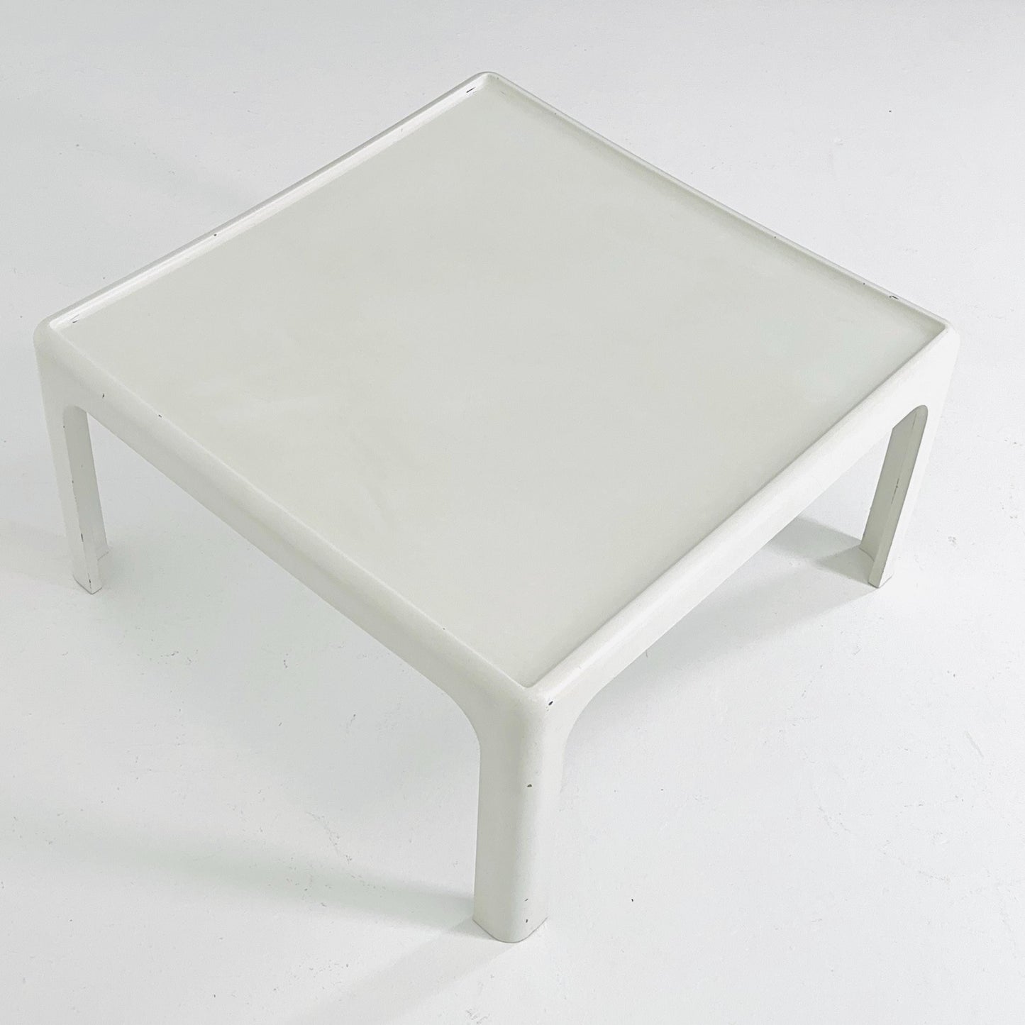 Mid Century Square MOD acrylic coffee table by Poschinger Pur-Möbel Horn Germany 1970s