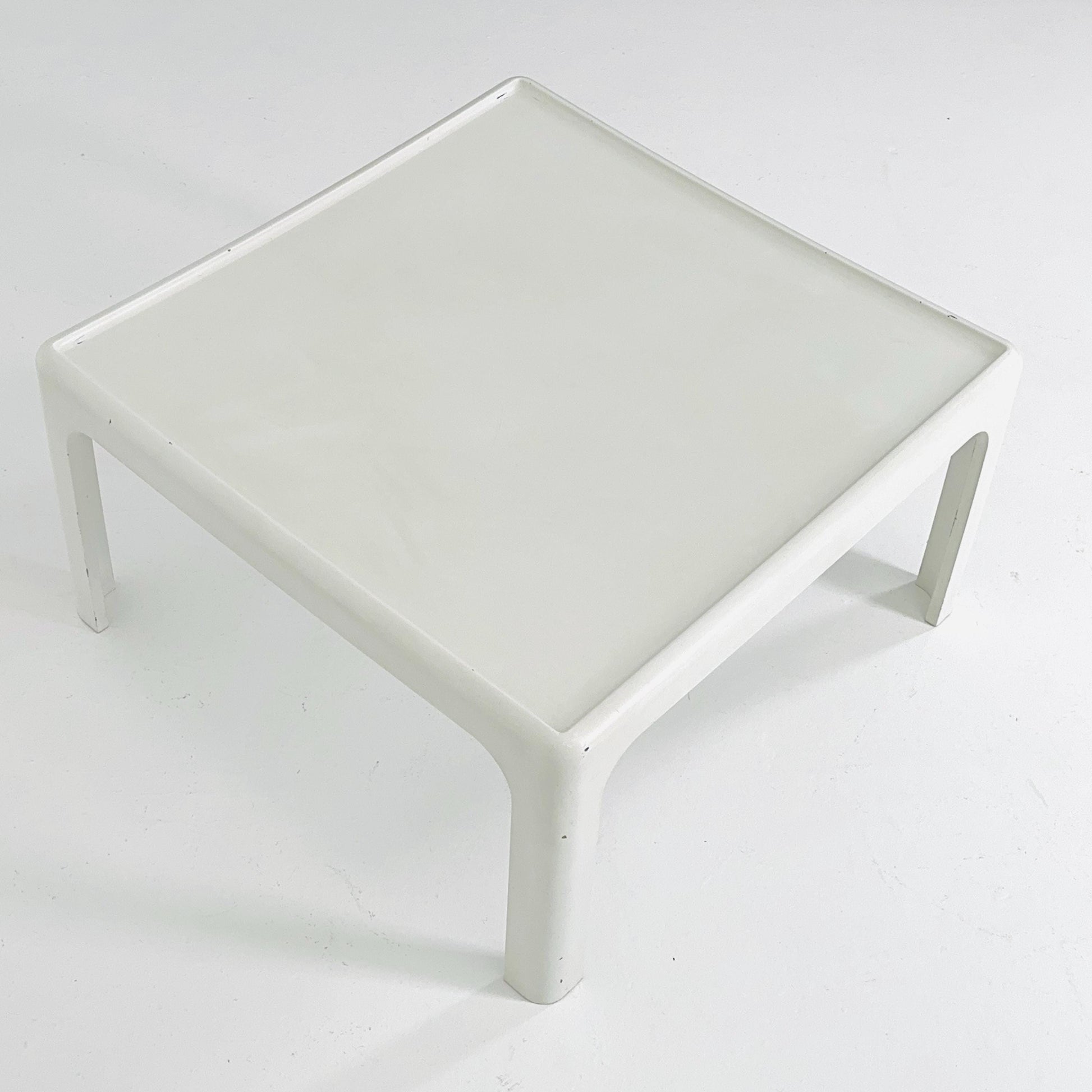 Mid Century Square MOD acrylic coffee table by Poschinger Pur-Möbel Horn Germany 1970s