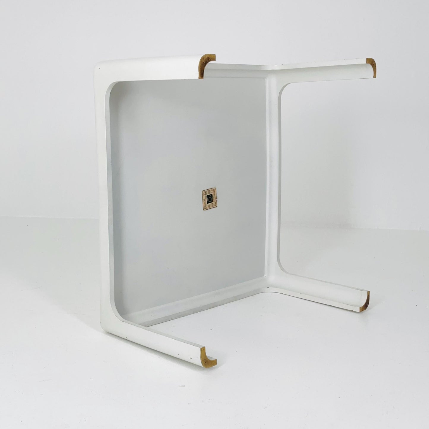 Mid Century Square MOD acrylic coffee table by Poschinger Pur-Möbel Horn Germany 1970s