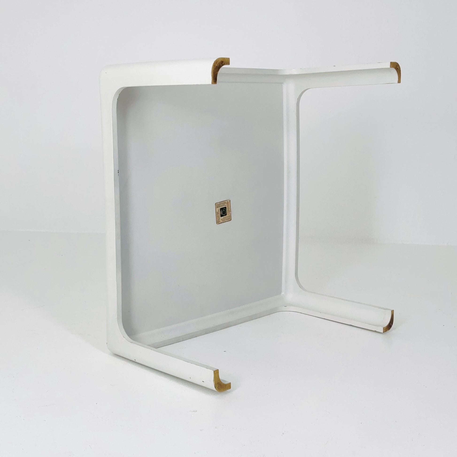 Mid Century Square MOD acrylic coffee table by Poschinger Pur-Möbel Horn Germany 1970s