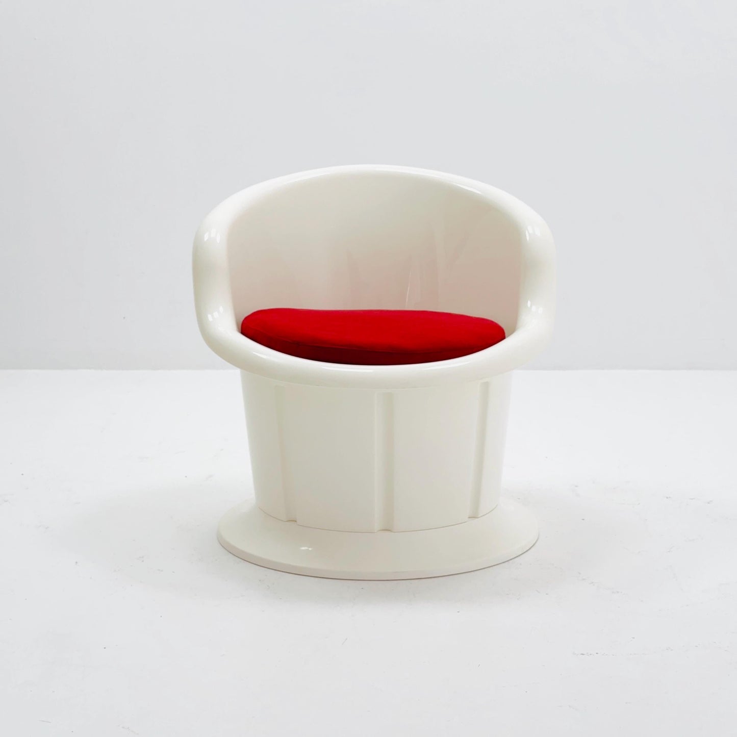 Vintage IKEA Popptorp Armchair – 1990s Swedish Design by Karin & Magnus Högberg, Red Cushion Lounge Chair