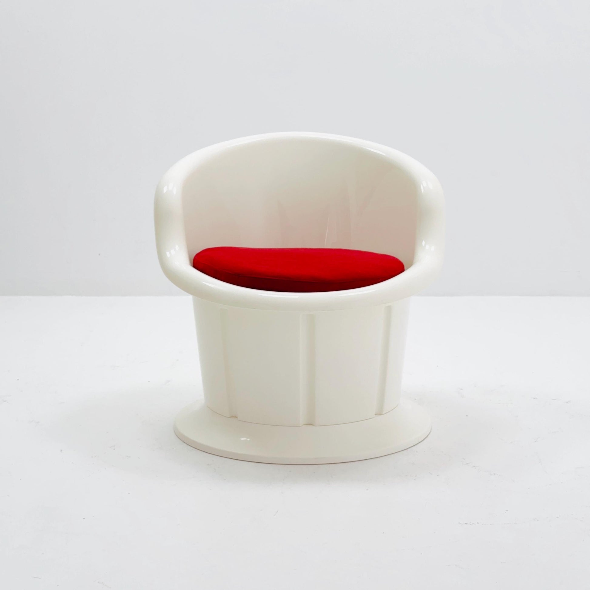 Vintage IKEA Popptorp Armchair – 1990s Swedish Design by Karin & Magnus Högberg, Red Cushion Lounge Chair
