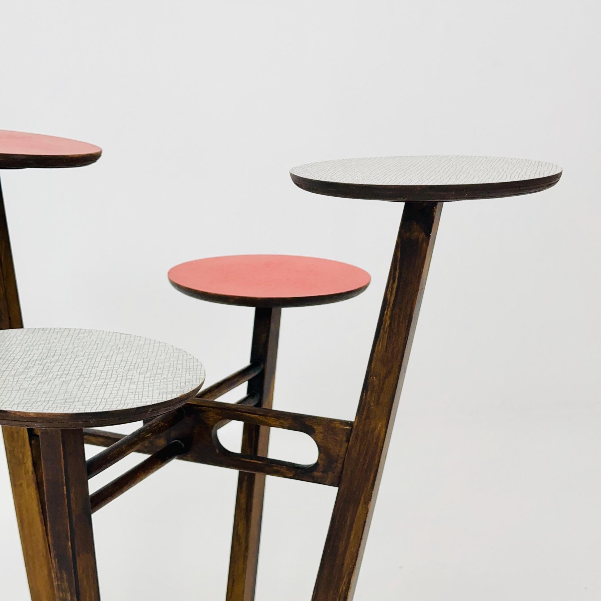 German Mid-Century Plant Stand/flower table in Atomic Design ,Multilevel 1960s