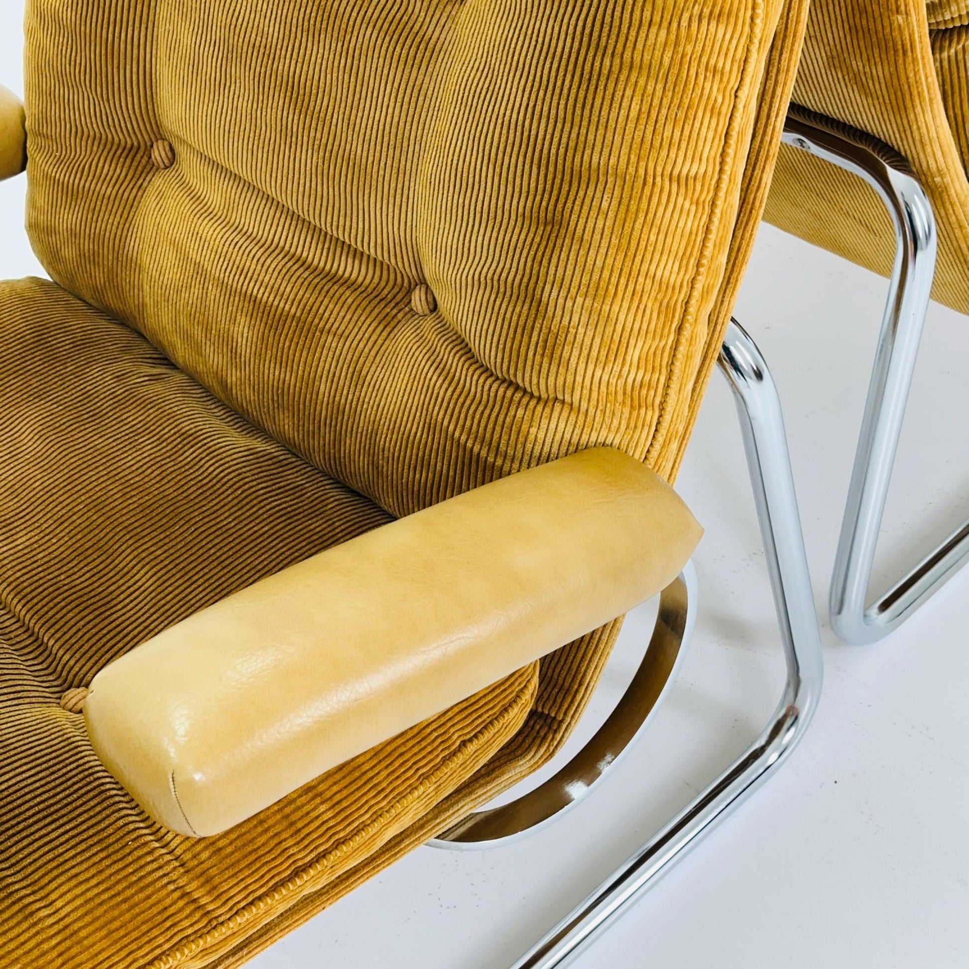 Set of 2 Bauhaus Lounge Armchairs by Tacke Möbel, Germany, 1980s