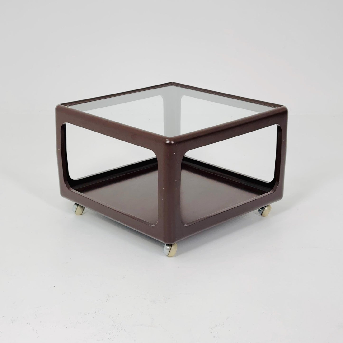 Mid century Space Age brown Coffee Table by Peter Ghyczy for Horn Germany , 1970s