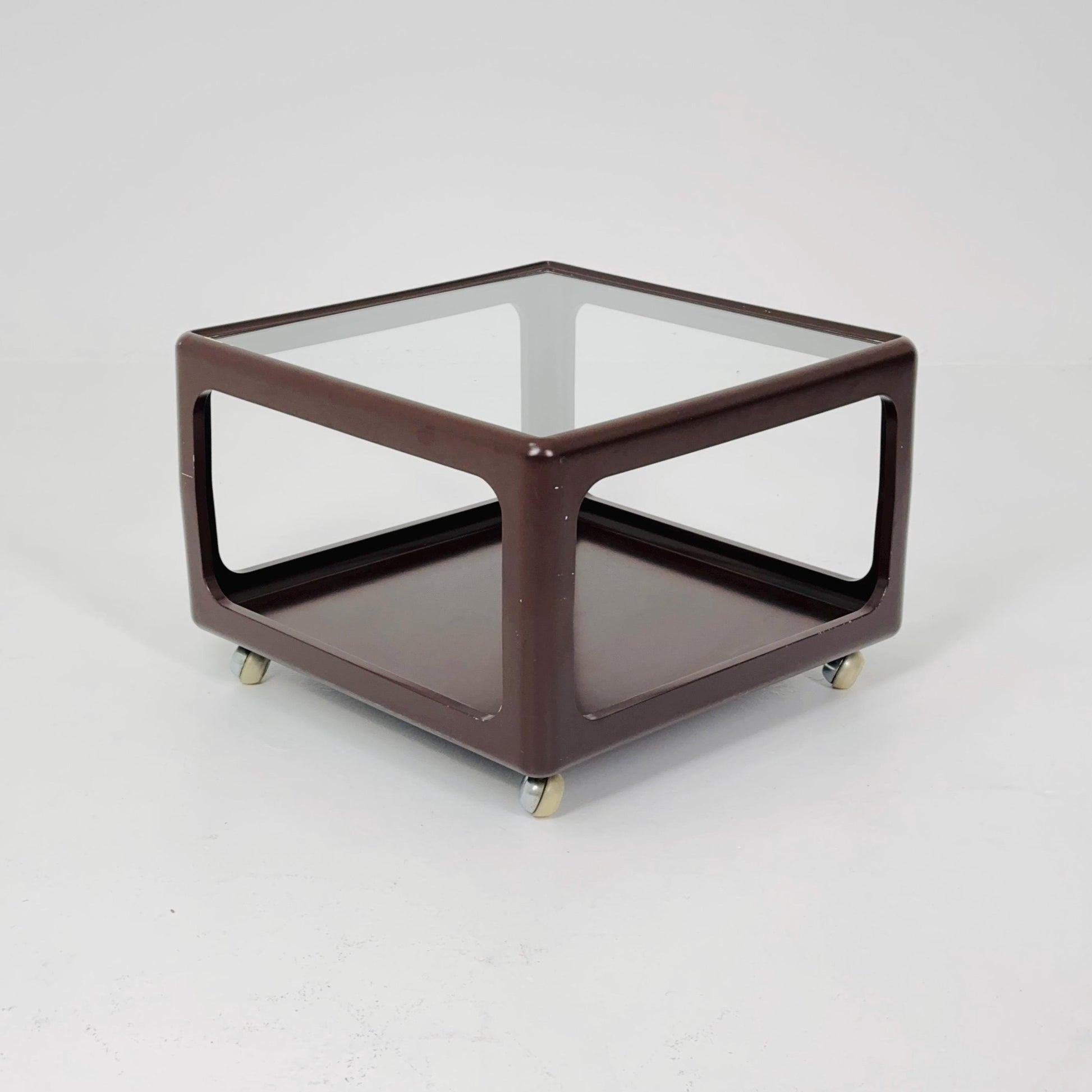 Mid century Space Age brown Coffee Table by Peter Ghyczy for Horn Germany , 1970s
