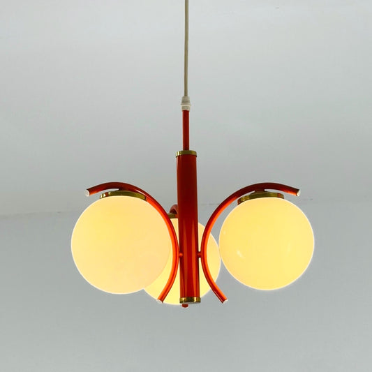 Mid century Space Age balls pendant lamp by Richard Essig 1970s Germany