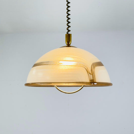 Mid century acrylic lucite pendant lamp by Cosack Leuchten, 1970s Germany