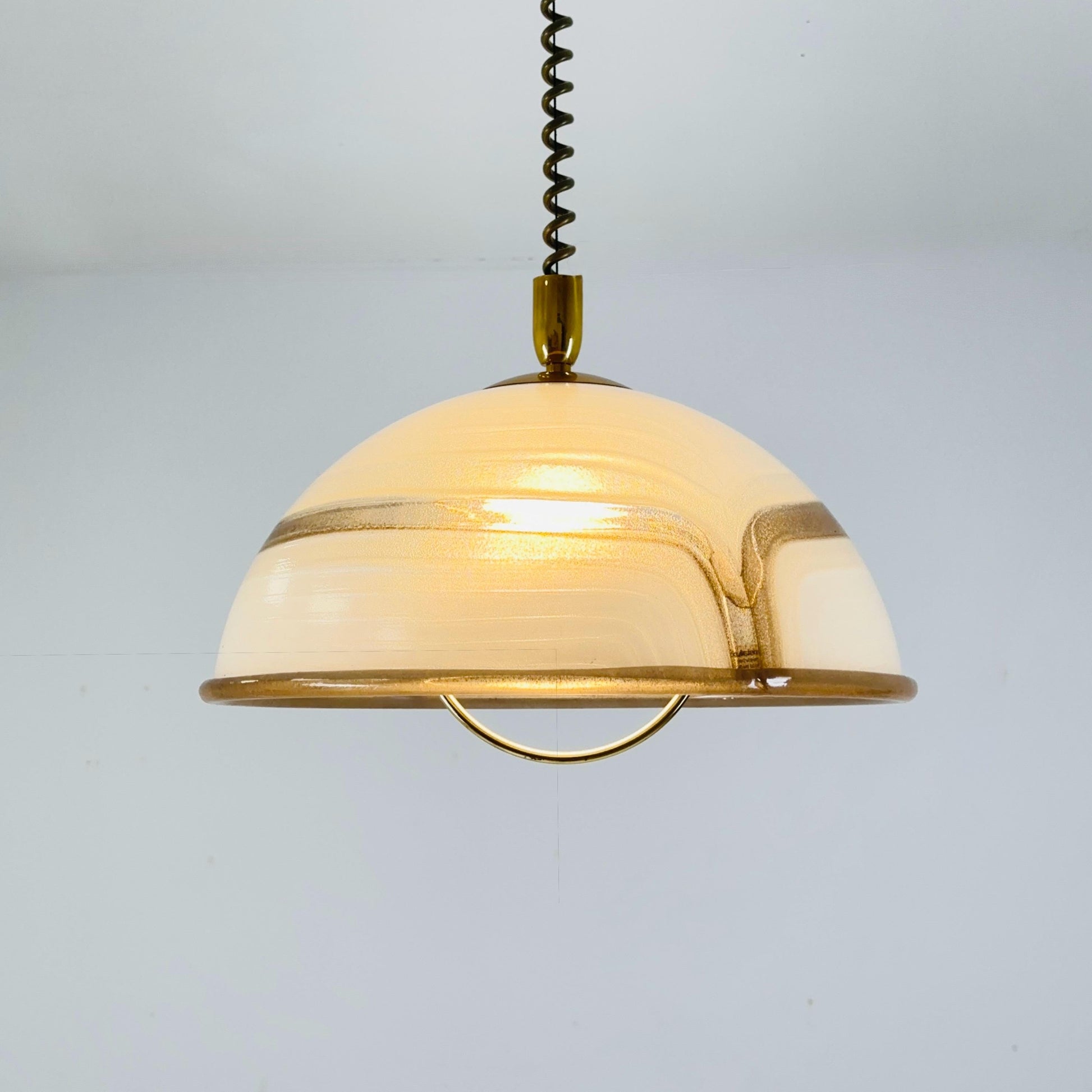 Mid century acrylic lucite pendant lamp by Cosack Leuchten, 1970s Germany
