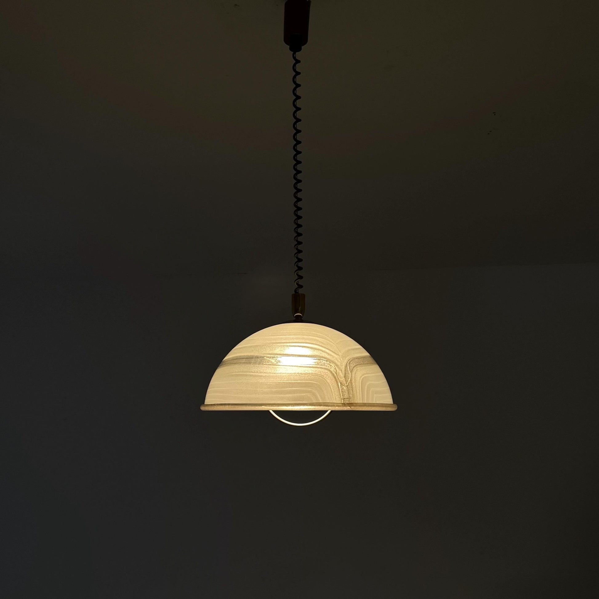 Mid century acrylic lucite pendant lamp by Cosack Leuchten, 1970s Germany