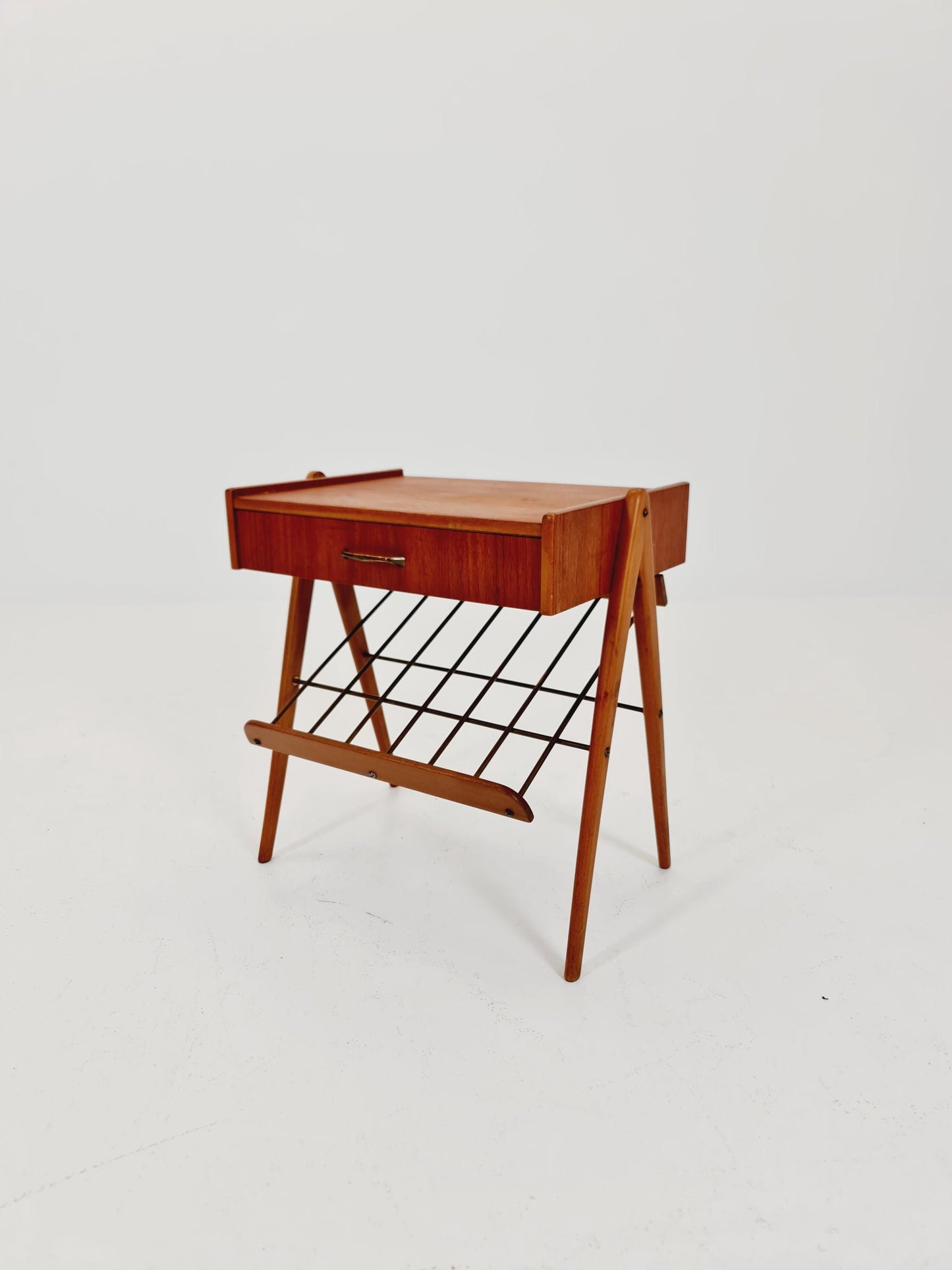 Midcentury Danish teak vintage Side table/ Bedside table/ Night stand, 1960s
