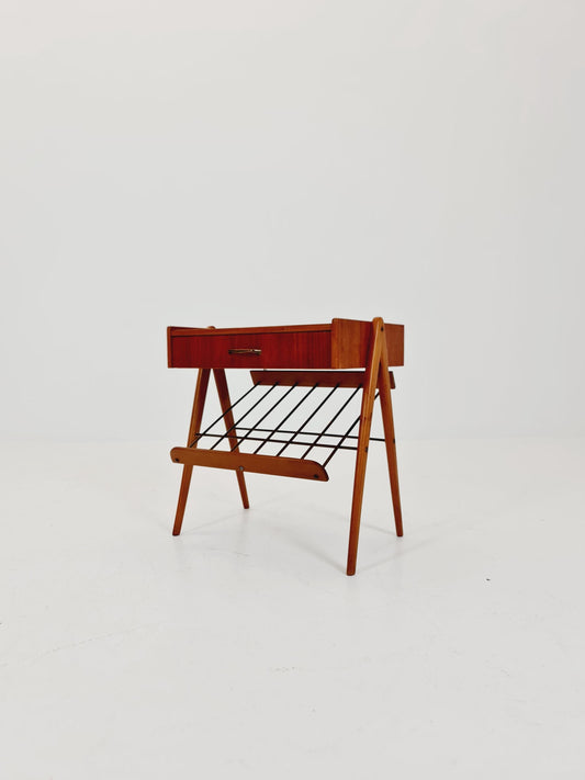 Midcentury Danish teak vintage Side table/ Bedside table/ Night stand, 1960s